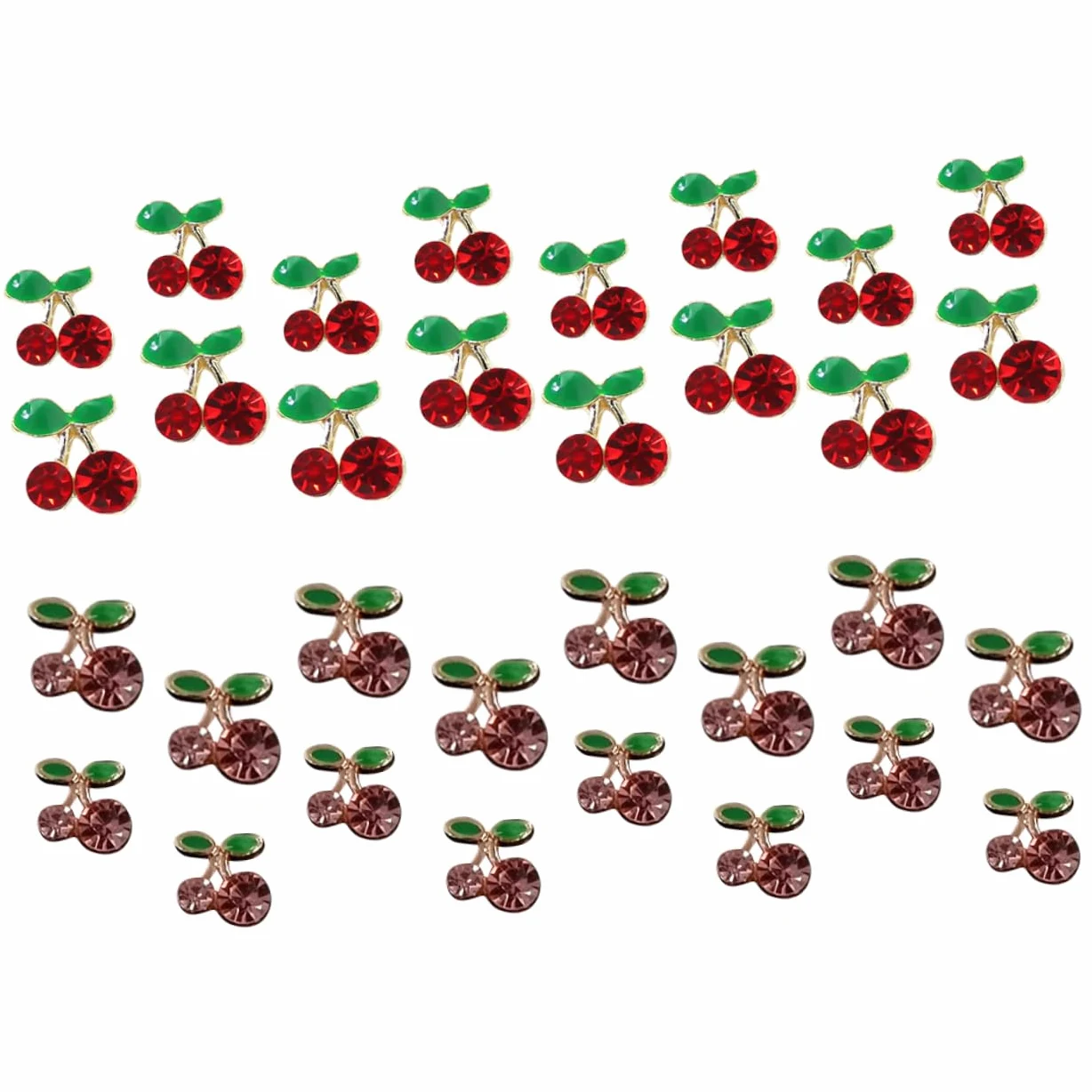 Abaodam 96pezzi Ciondoli Per Unghie Forma Di Decorazioni Nail Art Con Strass Per Manicure Di Ornamenti Per Unghie Per Donne e Appassionati Di