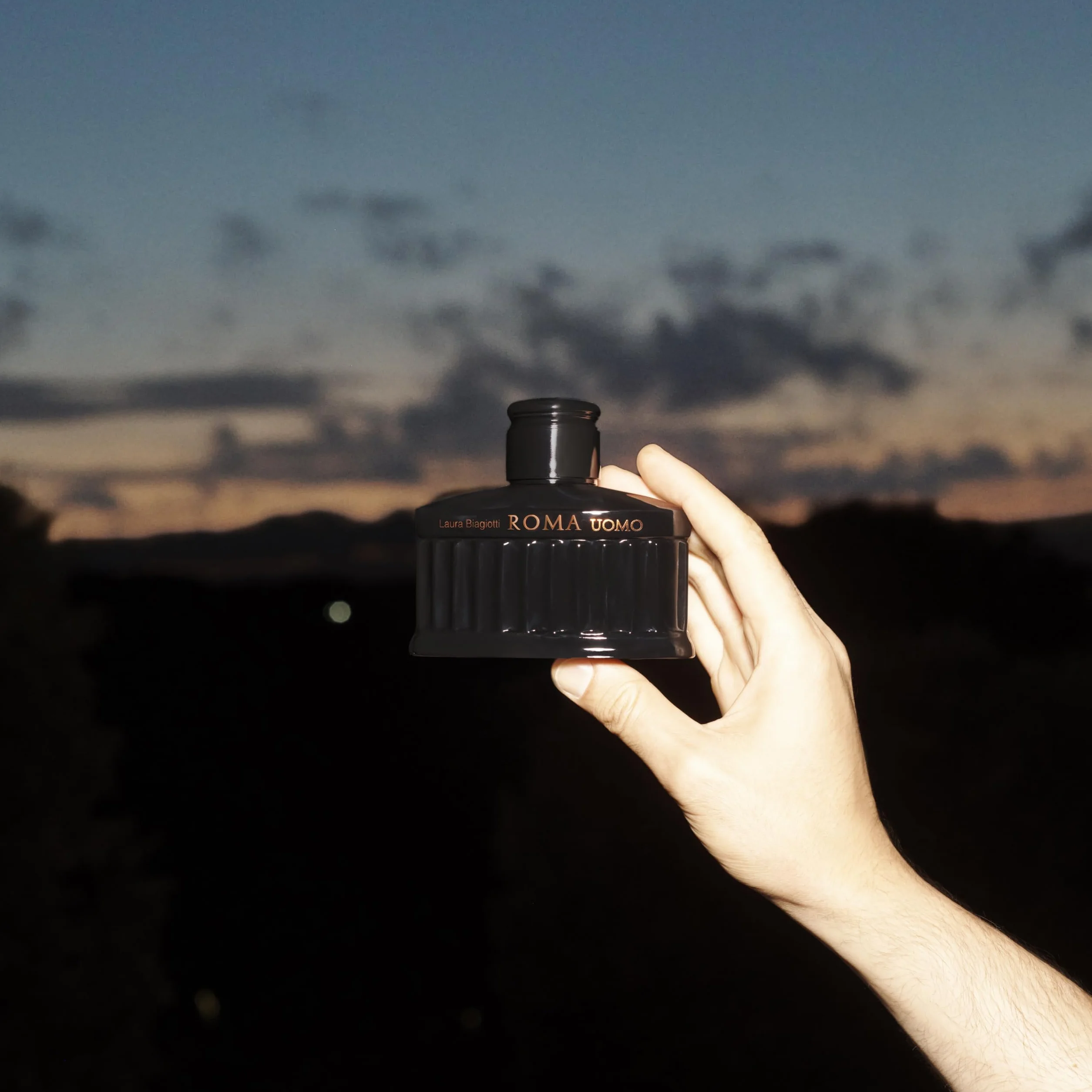 Laura Biagiotti – Roma Uomo Nero Estremo Eau de Parfum Intense 125 ml – Profumo Uomo – Fragranza Fougère Ambrata Legnosa – Note Intense e Profonde – Flacone di Colore Nero Ispirato al Pantheon Romano