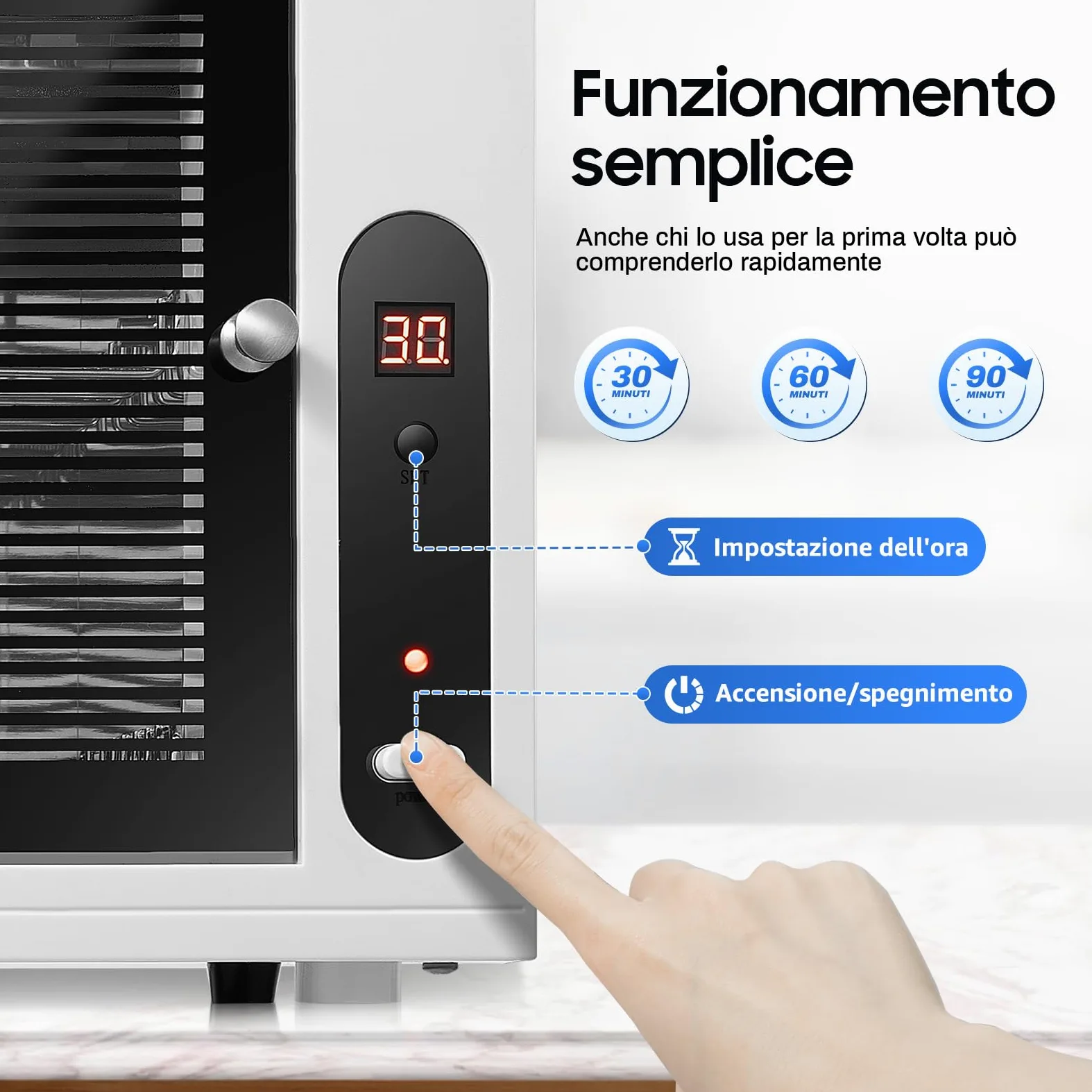 Sterilizzatore UV a LED, disinfezione, scatola disinfettante, sterilizzatore, manicure, sterilizzatore UV, con timer, per manicure e asciugamani