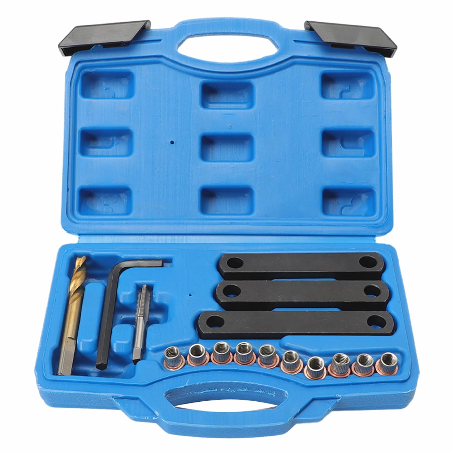 Kit di Riparazione Filettatura Freno M9 x1,25 16 Pezzi Compatibili con VW Opel Ford