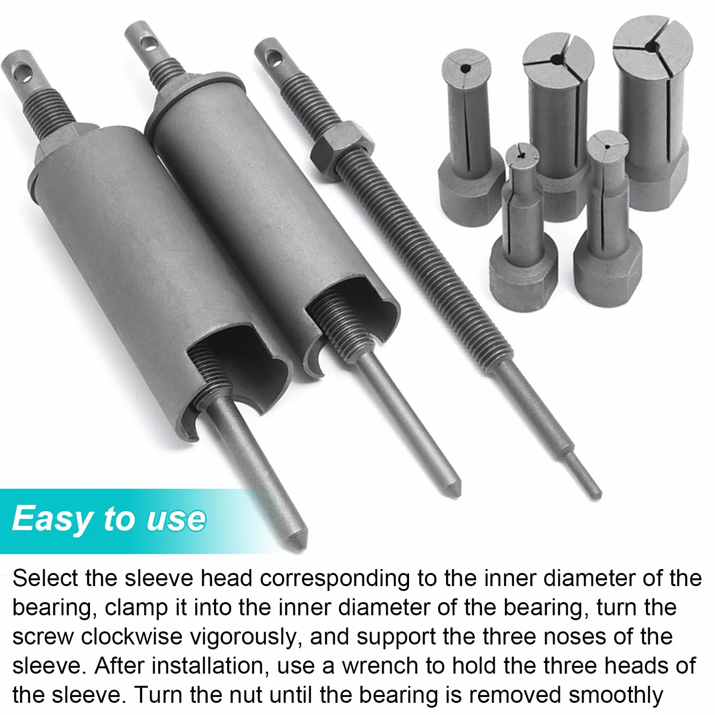 Kit Estrattore per Cuscinetti Interni Moto Bici 5 Dimensioni 9/11/14/19/23 mm