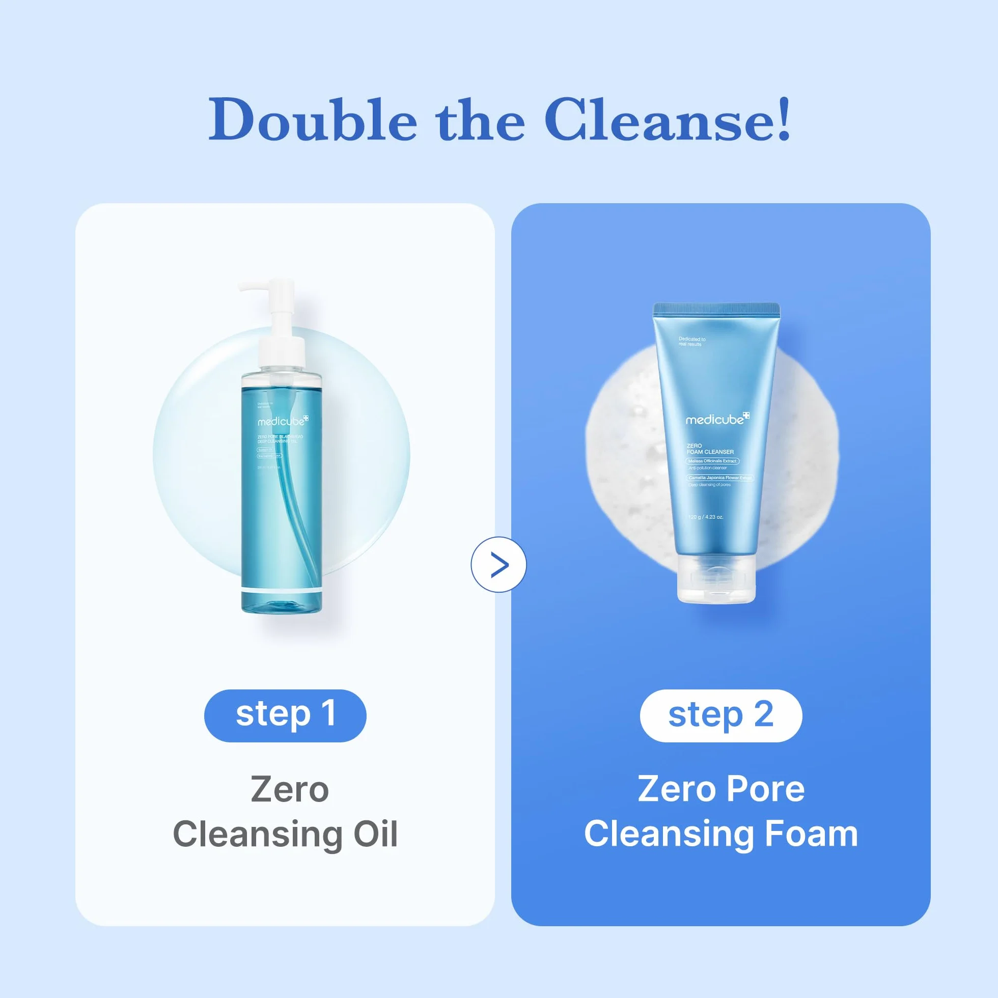 medicube Detergente Zero Foam Per Pelli Sensibili, Per Il Controllo Del Sebo, L'Equilibrio Dell'Umidità E La Riduzione Dei Pori, Korean Skincare 120 Fl Oz (Confezione Da 1), Foglie Di Clorogalum