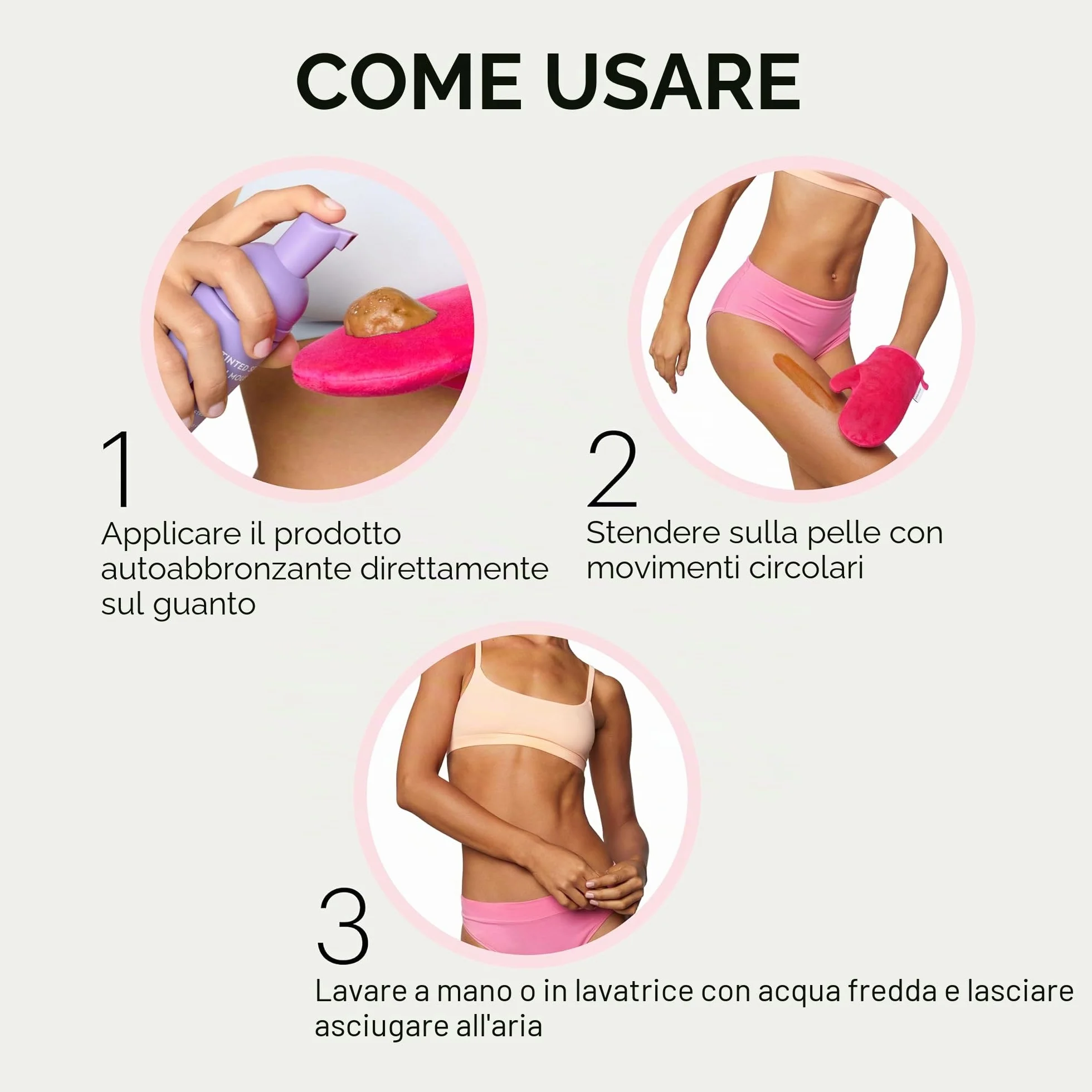 Tanologist Guanto Autoabbronzante Viso e Corpo Duo Riutilizzabile Lavabile in Lavatrice