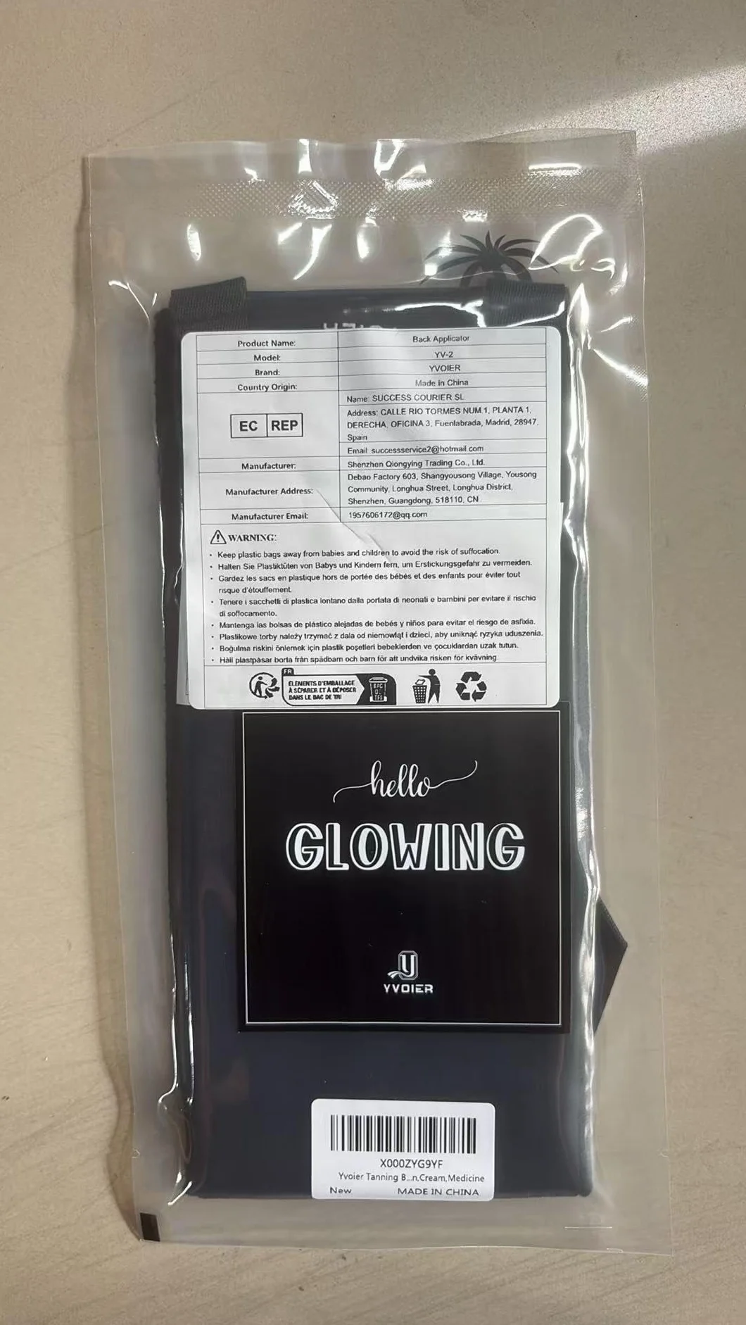Applicatore YVOIER Autoabbronzante per Schiena - Lozione Spalma Crema Smooth Even