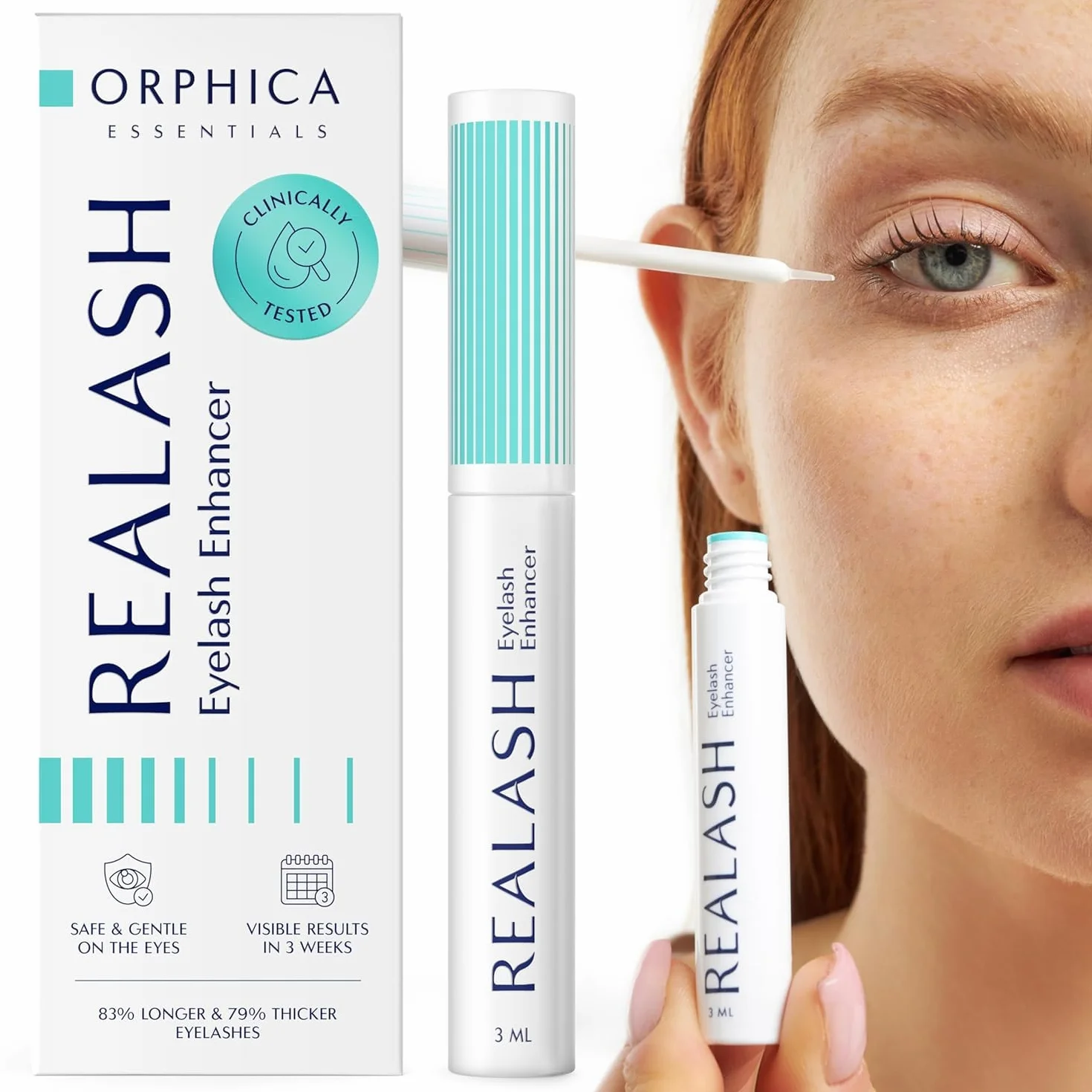 ORPHICA Realash Siero Ciglia Allungante 3 ml – Lash Serum Booster per Crescita Intensiva