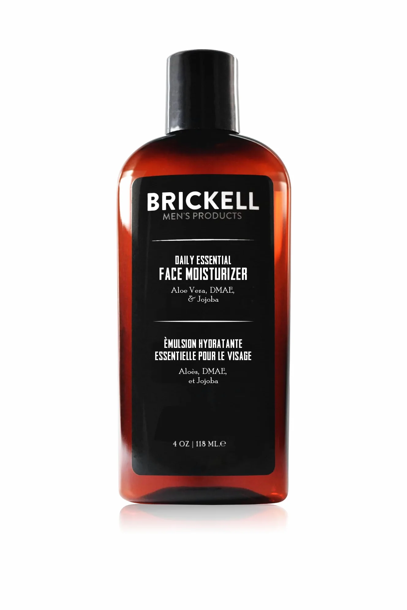 Brickell Men's Products Crema Idratante Viso Essenziale Quotidiana per Uomo - Lozione Viso Naturale ed Organica, 118 ml, Inodore