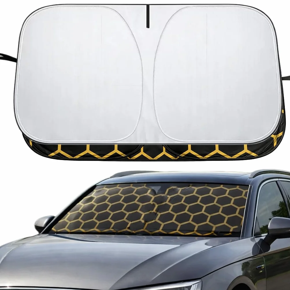 Parasole Auto Parabrezza Interno Pieghevole Riflettente Protezione UV 142x70cm