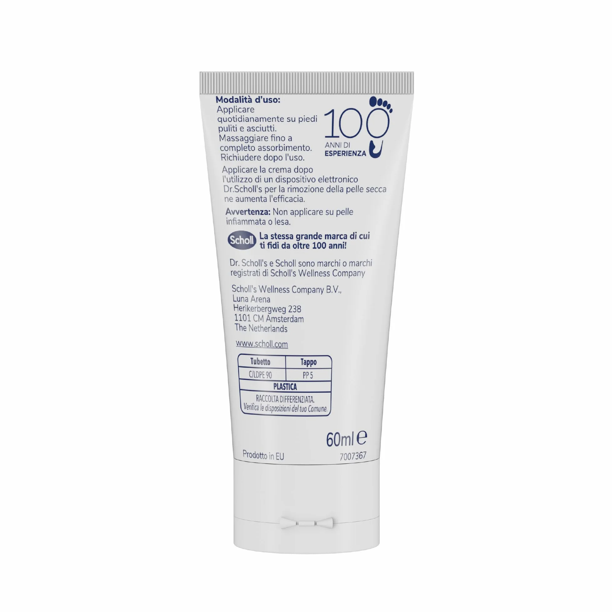 Dr. Scholl's Crema Rigenerante Pelle Secca Piedi 60ml