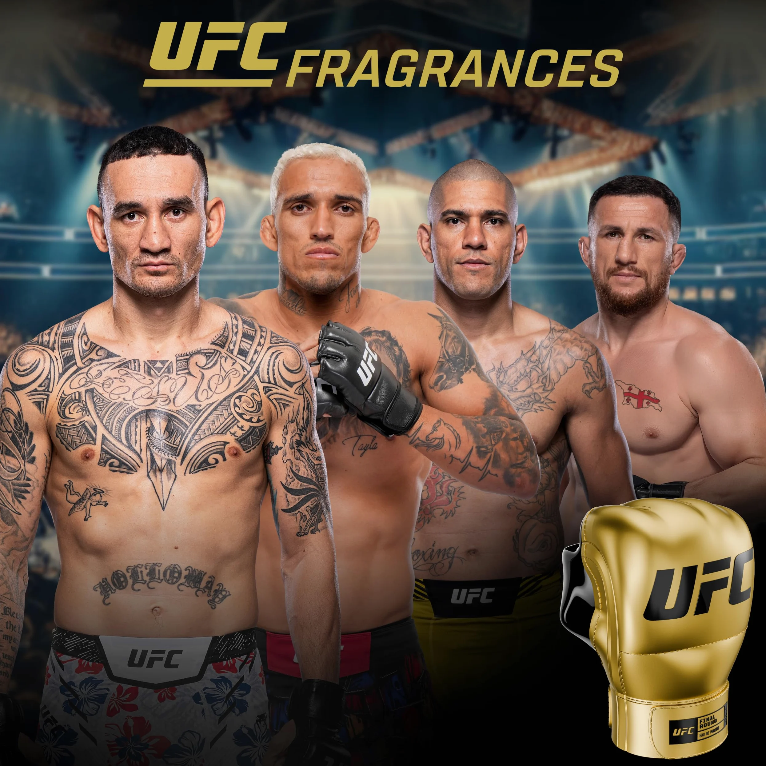 UFC Final Round Profumo Uomo 100ml | Eau de Parfum, Fragranza Ambrata e Cuoio, Profumi Uomo
