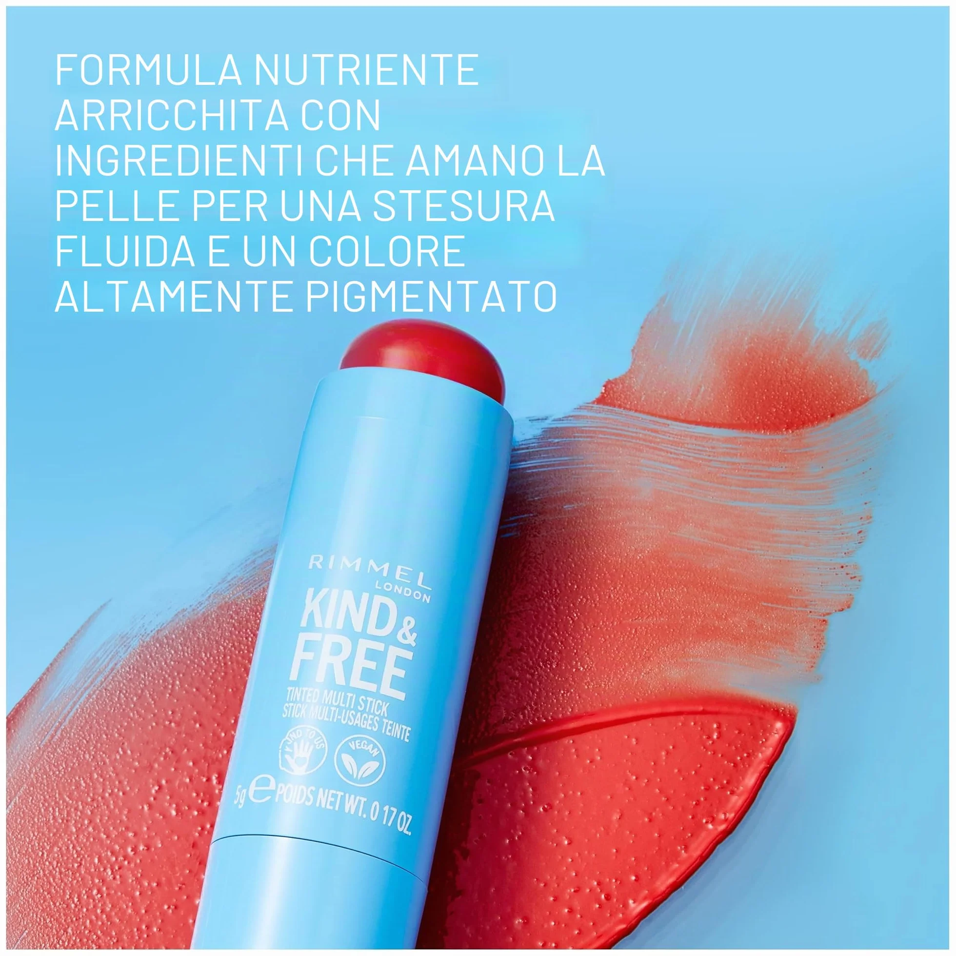 Kind & Free Tinted Multi, articolo pensato per l’uso quotidiano, si integra senza difficoltà nelle abitudini quotidiane, confezione da 5 g studiato per inserirsi con naturalezza nello stile di vita qu