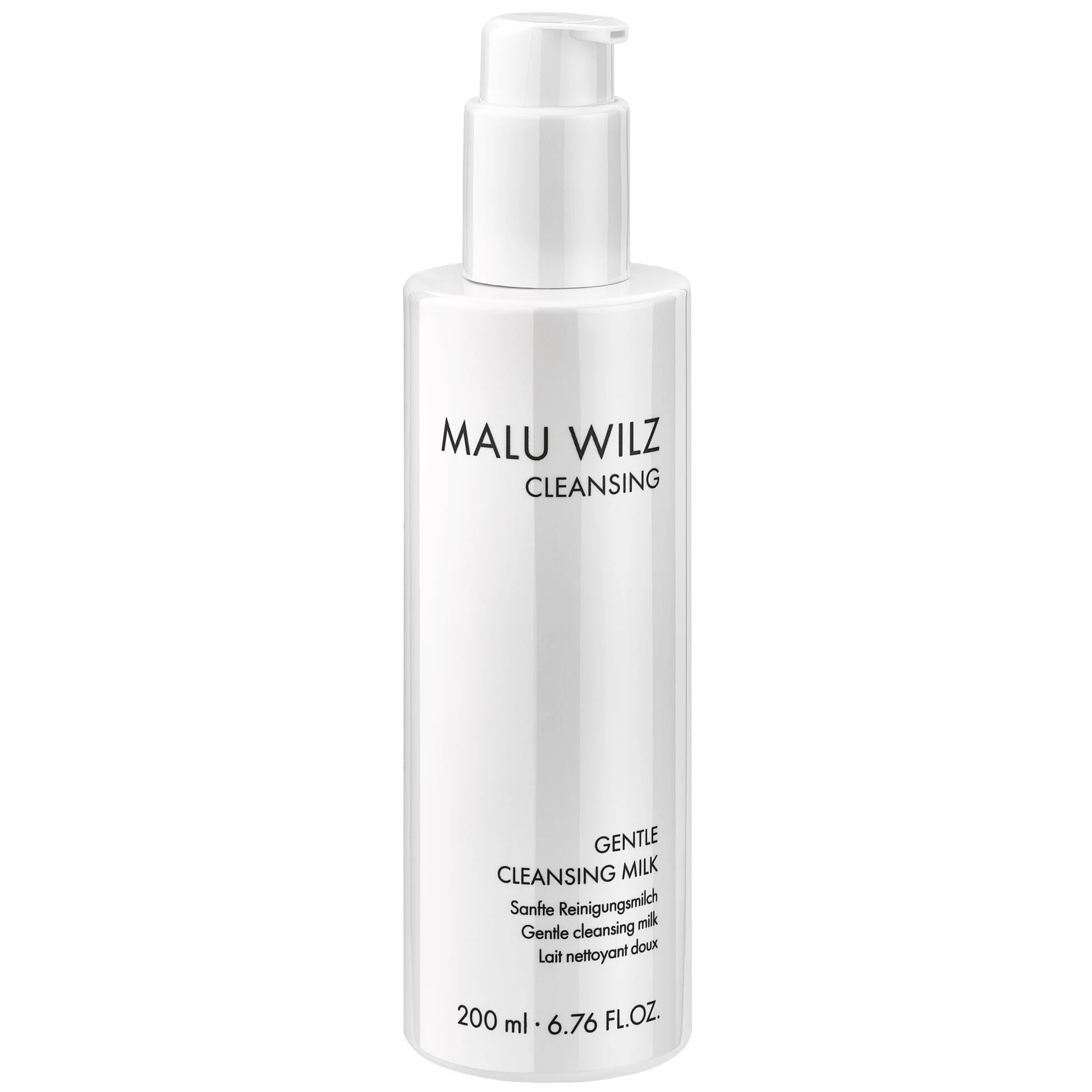Malu Wilz GENTLE CLEANSING MILK I Latte detergente delicato per pelle secca e sensibile, con burro di karitè e glicerina, rimuove il trucco e lo sporco senza seccarsi, idratante e lenitivo