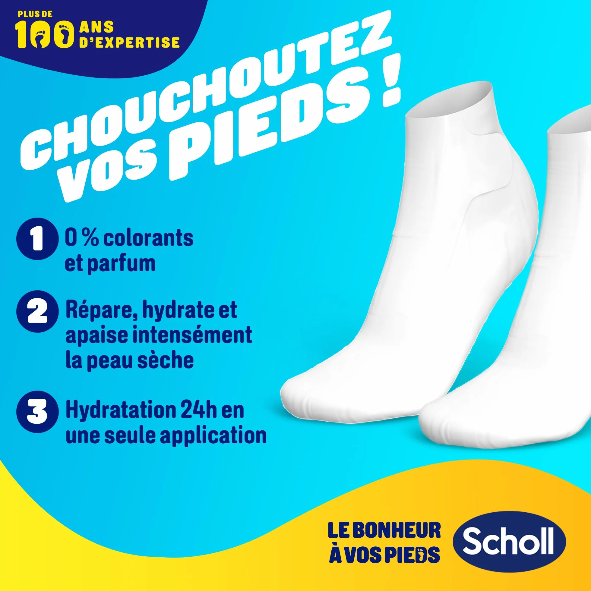 Scholl Maschera Idratante per Pelle dei Piedi