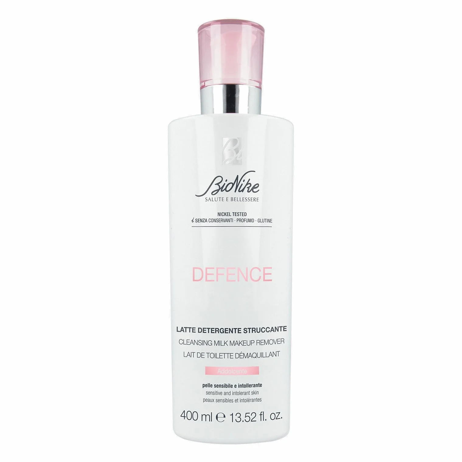 Bionike Defence Latte Detergente Viso Struccante 2x400 ml Pelli Sensibili Senza Risciacquo