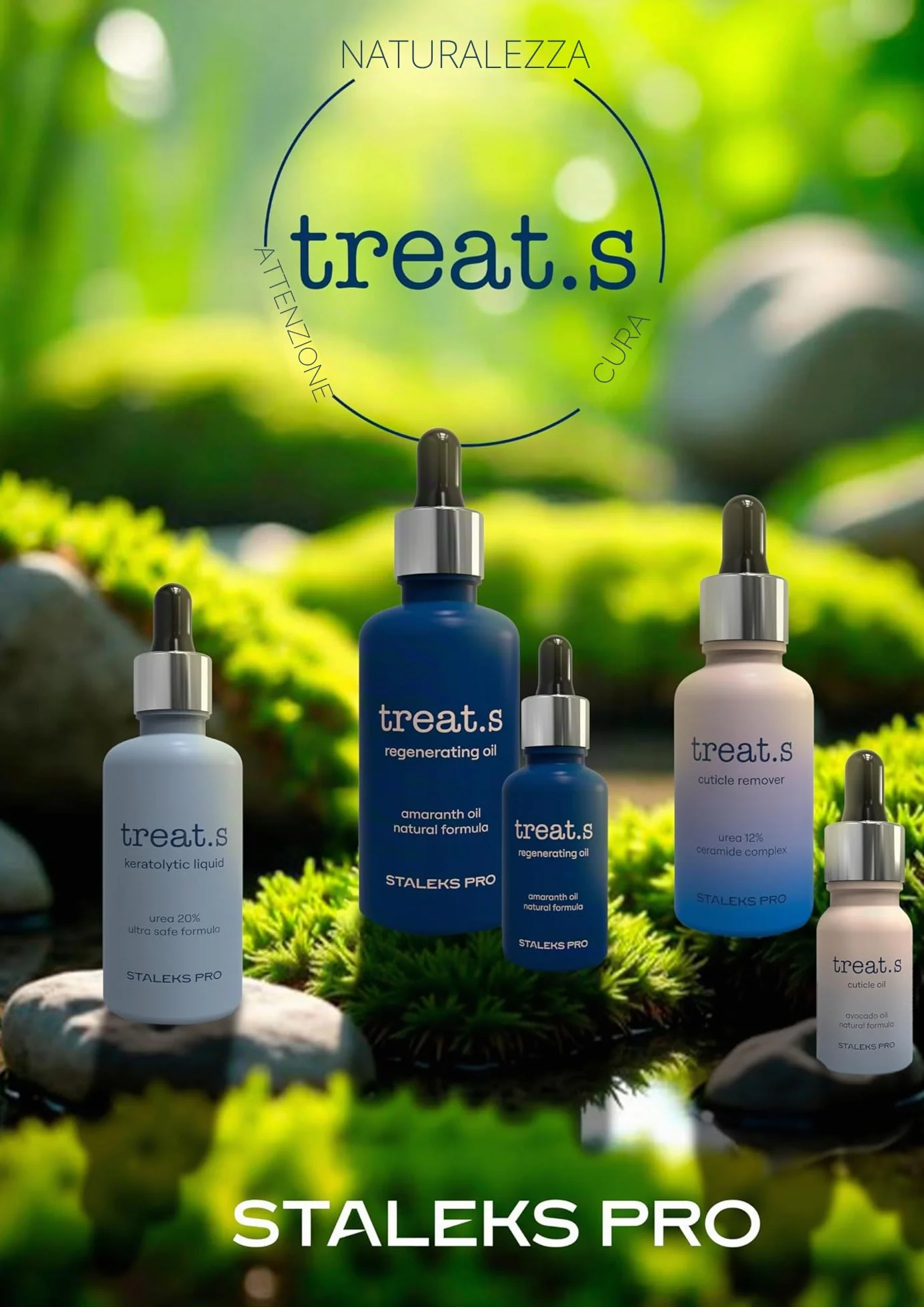 STALEKS PRO Treat.s by Trattamento cheratolitico con estratti naturali e ingredienti esfolianti e idratanti per rimuovere la pelle ruvida dai piedi. Non testato su animali. 50 ml