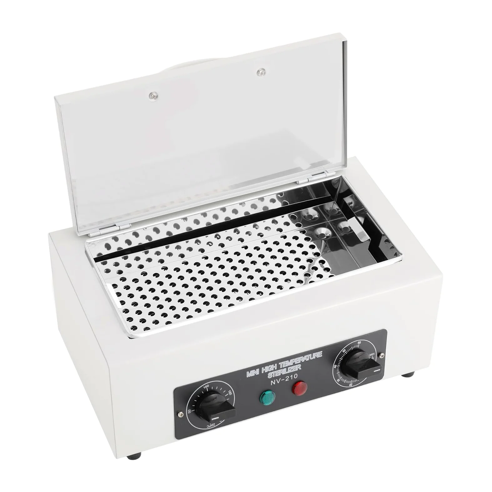 200 °C a vapore autoclave sterilizzatore per tatuaggi, sterilizzatore di temperatura ad alta temperatura, in metallo, con timer, manicure, chiodo per salone, strumenti per capelli, 300 W