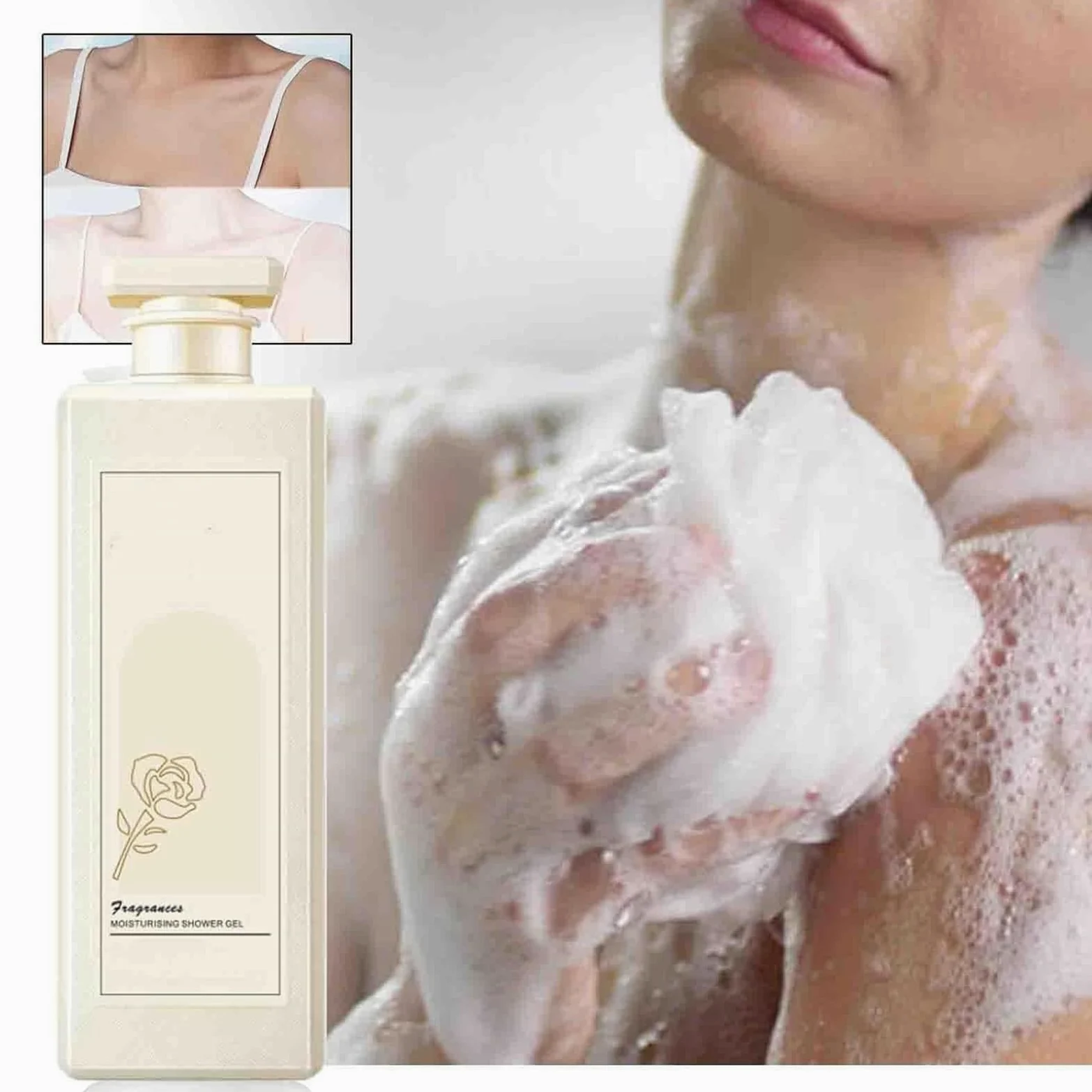 Bagnodoccia profumato, Bagnodoccia profumato, Gel detergente per Il Corpo idratante, Gel detergente per Doccia e Bagno, Gel detergente profumato a Lunga Durata per Tutti i Tipi di Pelle