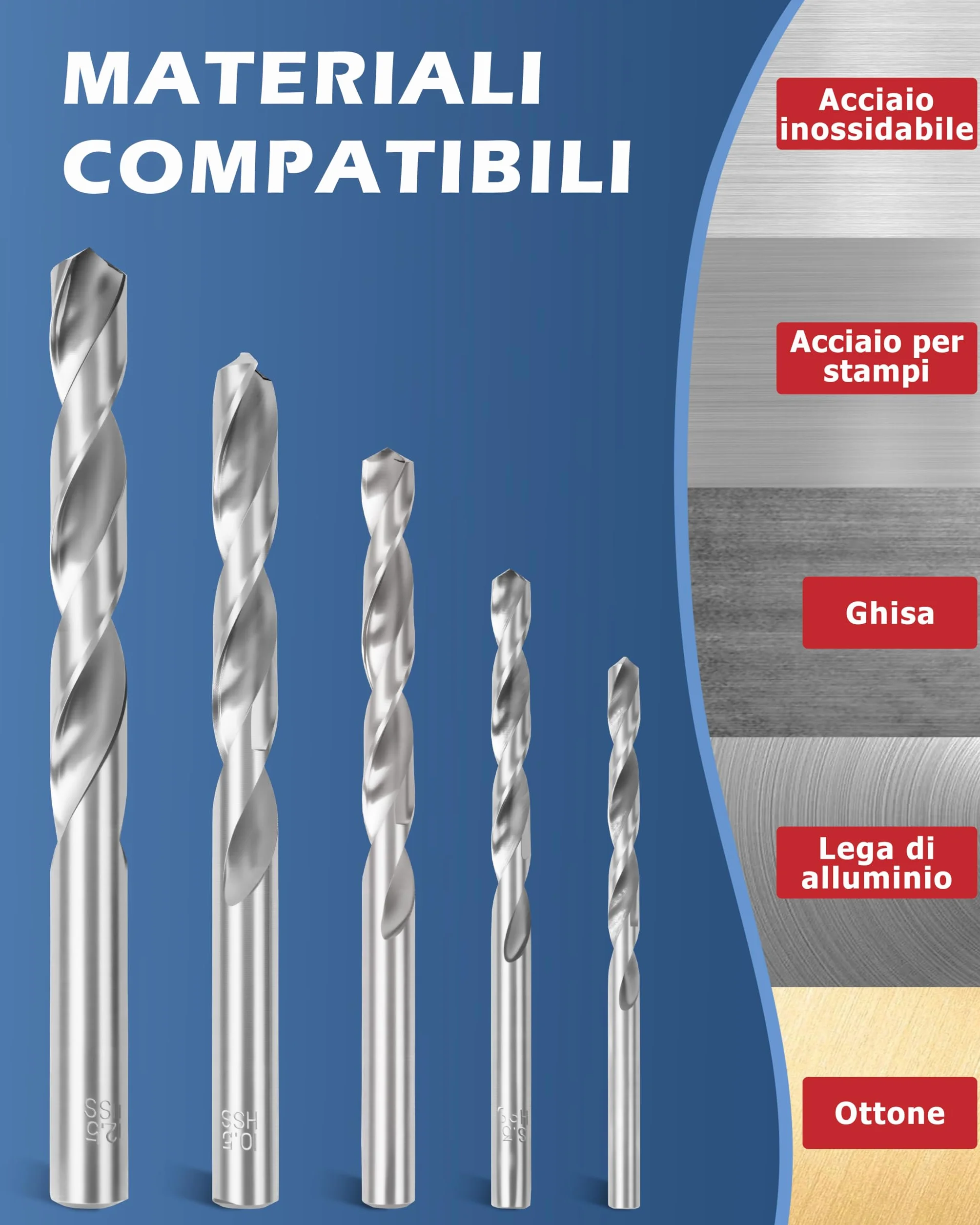 DAYUAN 131 pezzi set riparazione trapano Helicoil manicotto filettato M5 M6 M8 M10 M12