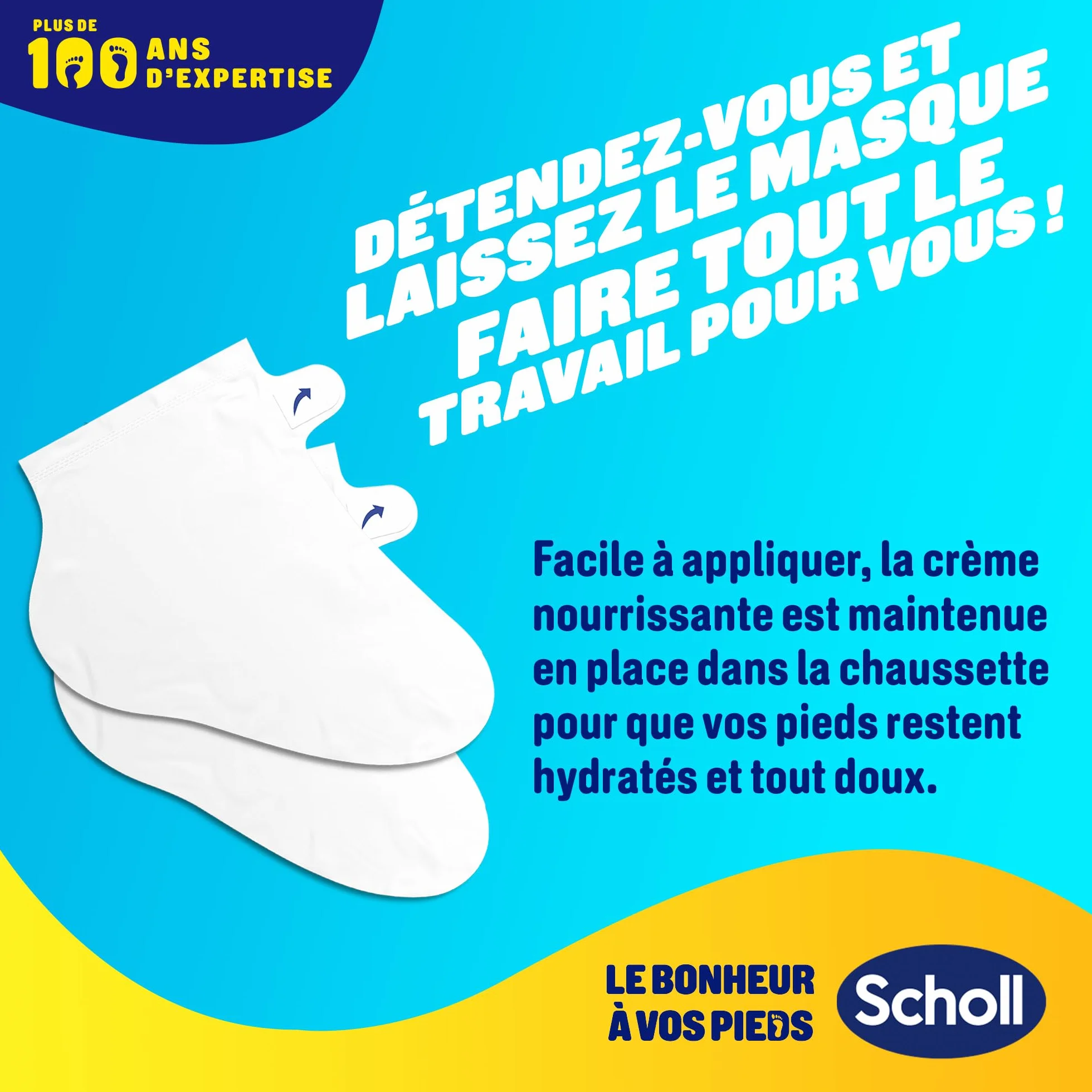 Scholl Maschera Idratante per Pelle dei Piedi