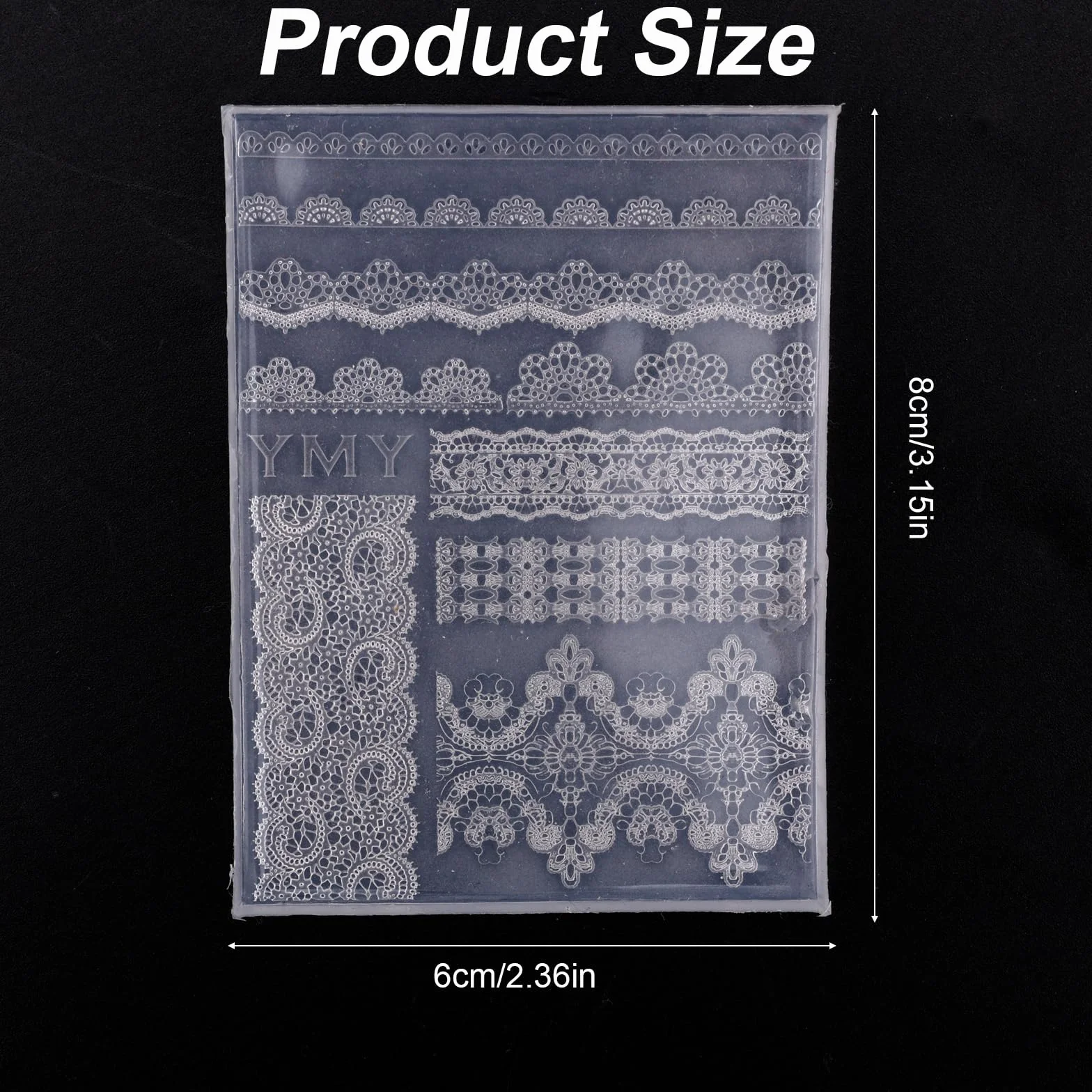 Stampo per Unghie in Pizzo 3D, Stampo in Silicone Ciondoli Unghie Decorazione Manicure Y2K Forniture Fai Da Te for Principianti e Professionisti