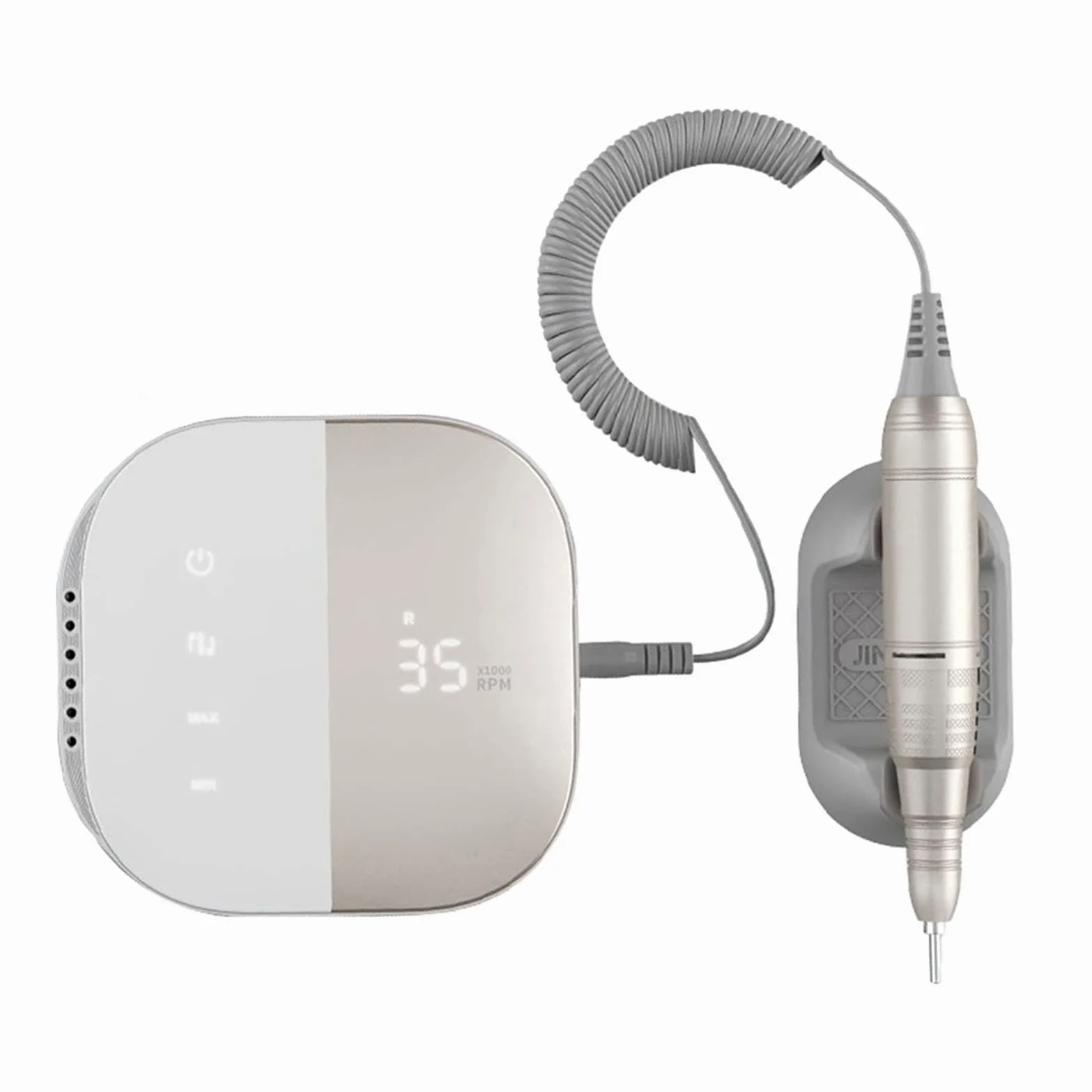 Lime elettriche per Unghie Trapano Elettrico per Unghie 35000 Giri/min Lima elettrica Display HD Penna per Manicure in Metallo Levigatrice Professionale per Tor