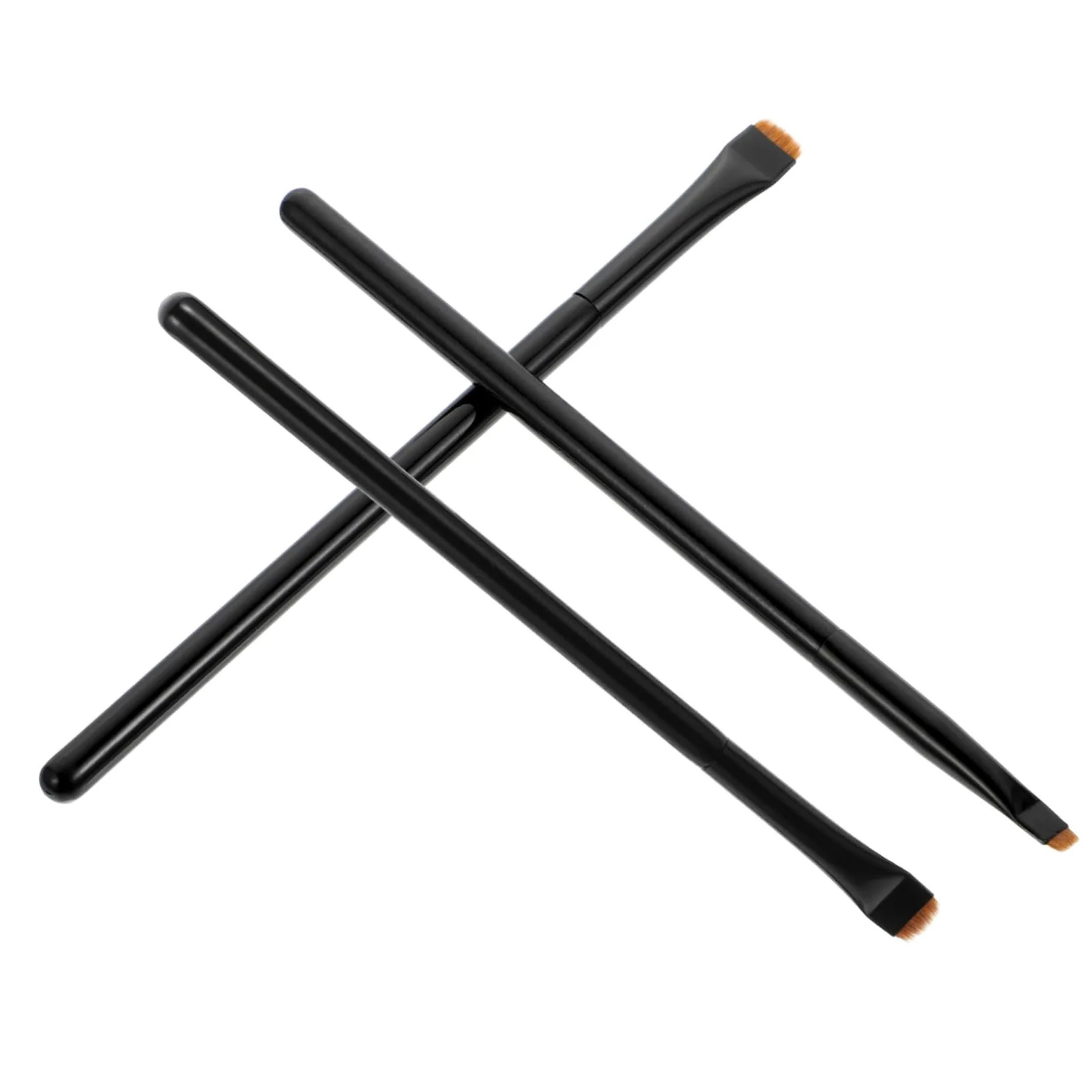 Housoutil 12pezzi Pennelli Per Trucco Con Manico Legno Pennelli Per Eyeliner Professionale e Cosmetici e Viso Facile Da Pulire e Adatto Per Uso Professionale e Quotidiano