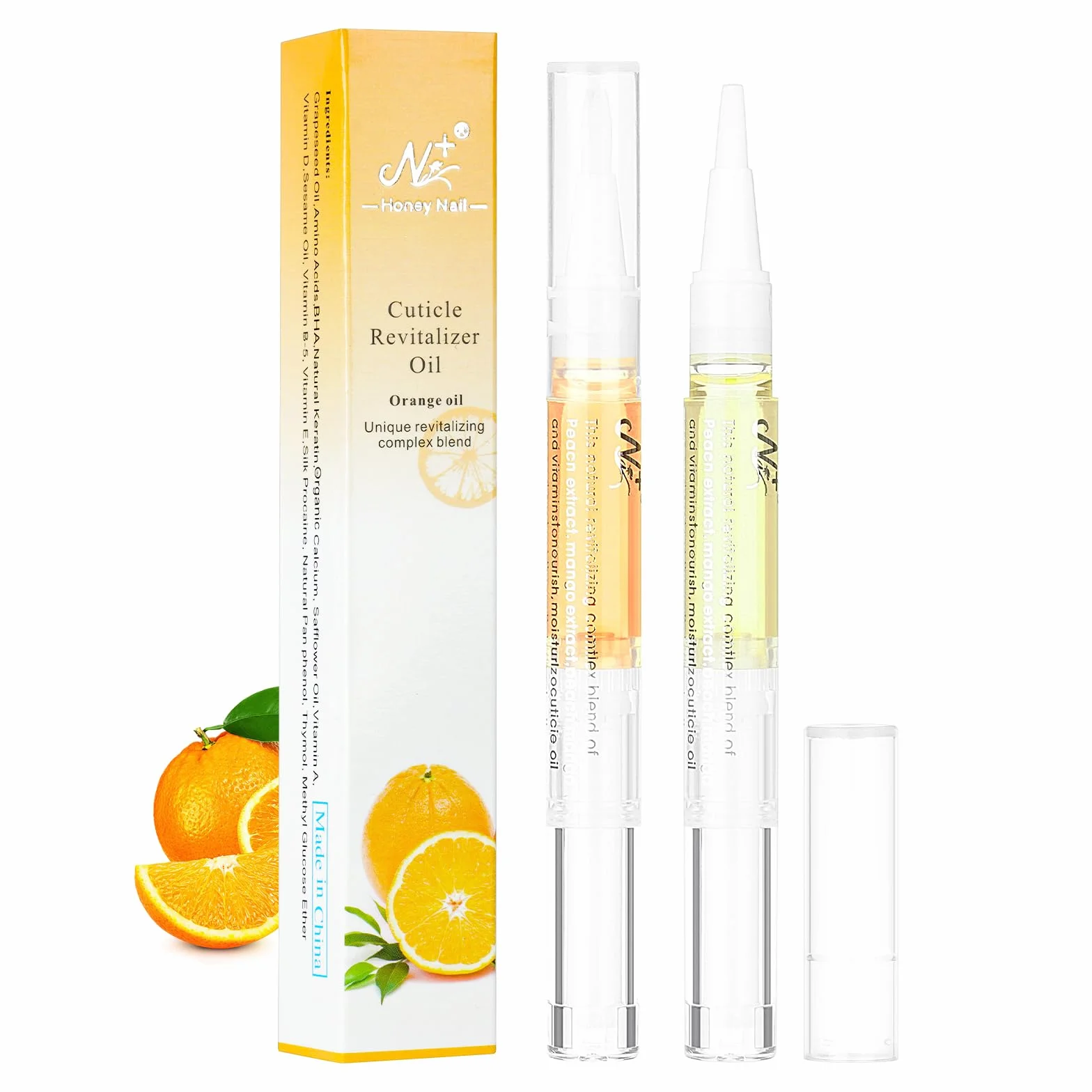 LOPHE Olio per Unghie e Cuticole, 2 Pezzi Penna per Olio Set di Oli per Cuticole, Trattamento delle Unghie, Nail Moisturizer, Nail Care Pen Formula Non Grassa