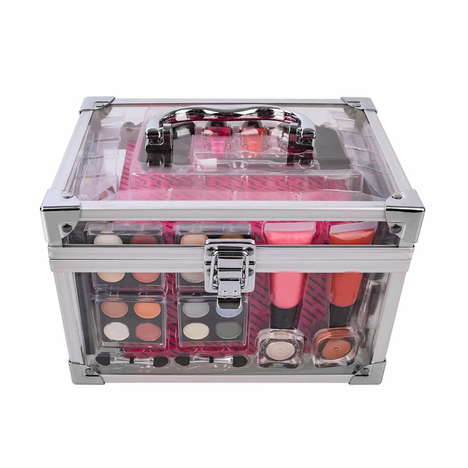 Kit Di Trucco Per Donna Set Da Viaggio Compatto Con | Contorno Ombretti con Custodia da Viaggio per Eventi Festivi Matrimonio e Uso Quotidiano