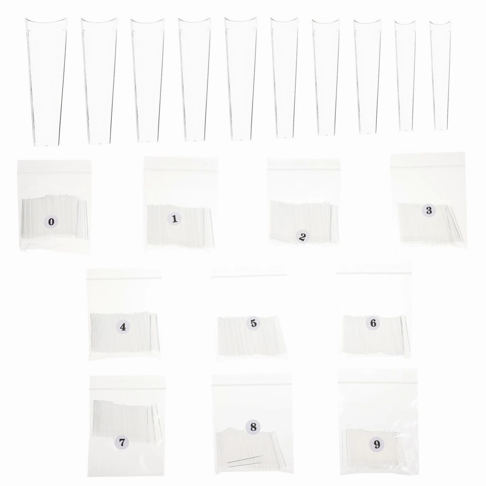 minkissy 1512pezzi Punte Per Unghie Extra Lunghe Curvate Copertura Completa Per Manicure Unghie Artistiche Fatte Mano Adatte Per Gel e Decorazioni Trasparenti e Resistente