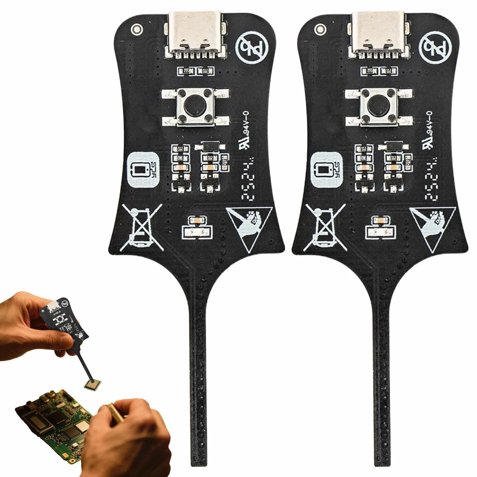 2 Pezzi Tester Bobine Scheda Madre Elettronico, Rilevatore Induttore Scheda Elettronica, Strumento Diagnostico Schedas Circuito, Dispositivo Diagnostico Per Riparazione Di Telefoni Cellulari