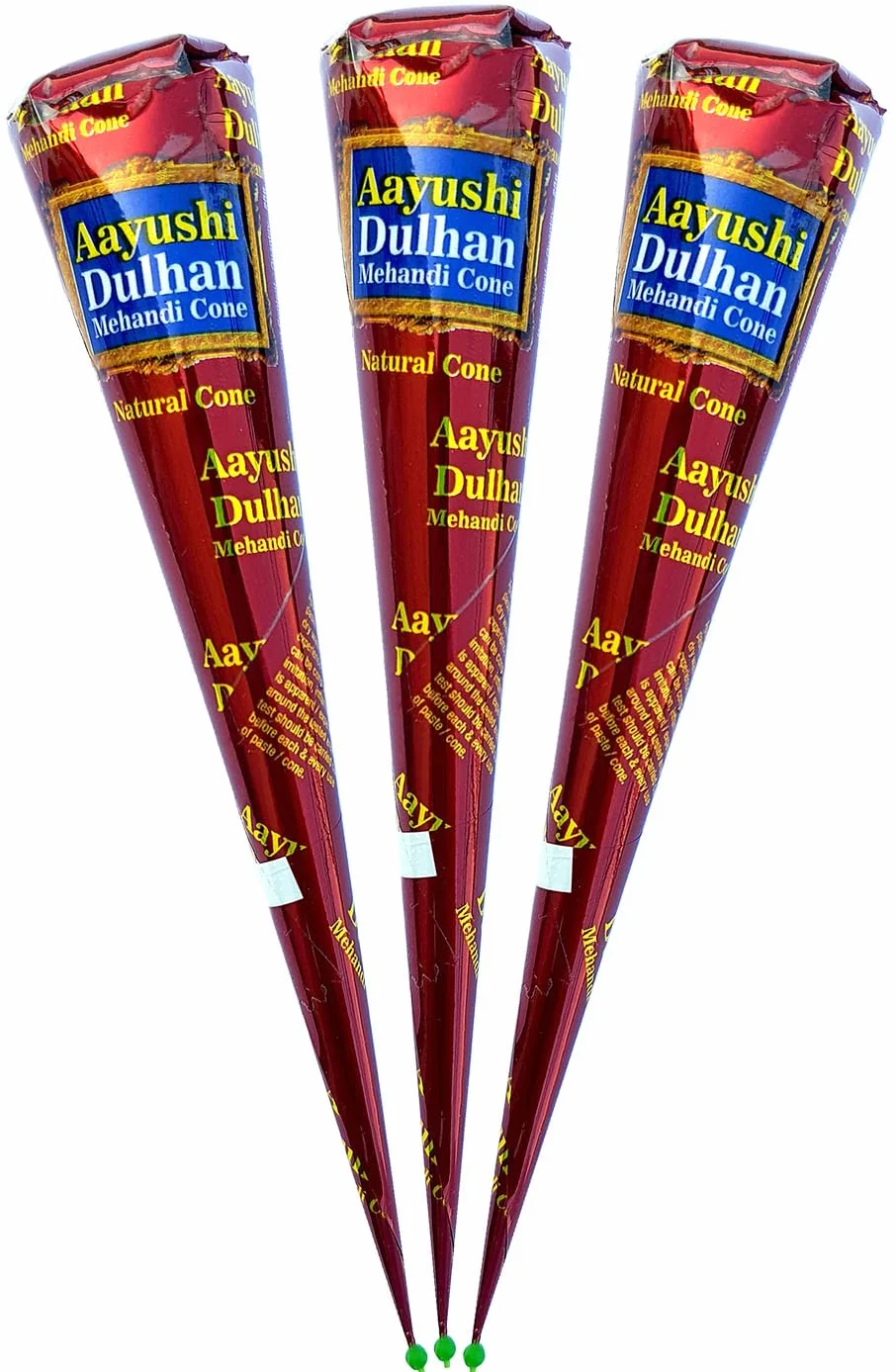 100% Natural Original Mehandi Cone Paste 3 pcs x 25g