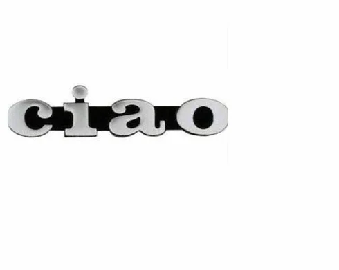 TARGHETTA FIANCHETTO CARTERINO PIAGGIO CIAO ALLUMINIO