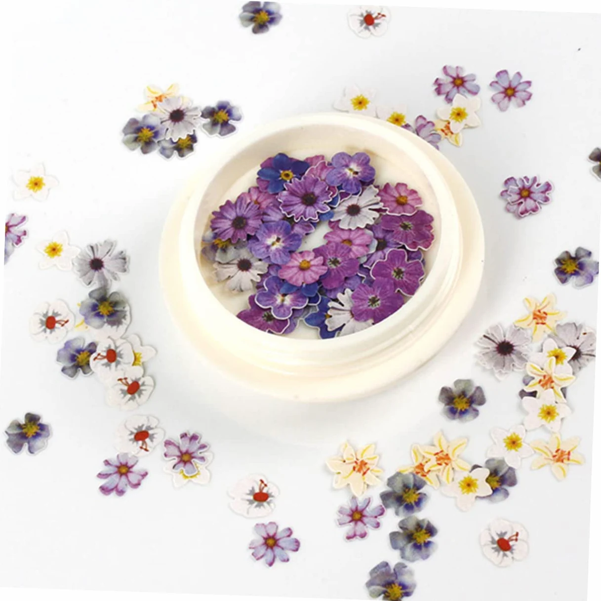 3 Set Sticker Unghie Fiori Secchi Per Decorazioni Manicure Diy Adesivi Autoadesivi Per Nail Art Facili Usare Per Appassionati E Professionisti 8 Scatole*3
