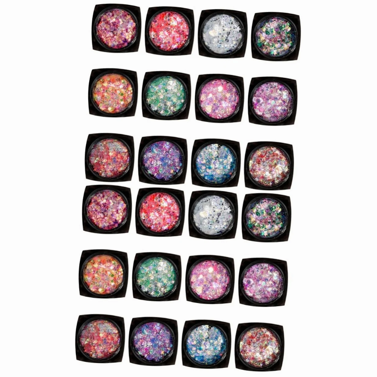 POPETPOP Set Da 2 Pezzi vistoso gel di paillettes per il corpo trucco arredamento del corpo bglossy gel per il corpo glitterato gel di paillettes per il viso gel per il corpo con paillettes