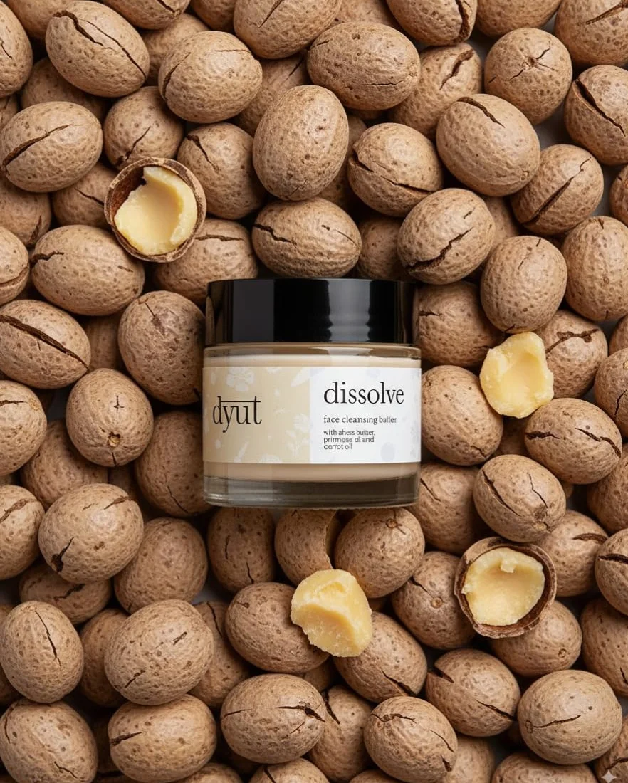 Dissolve – Burro Struccante Nutriente 100 ml | Burro di Karité + Olio di Enotera | Elimina Trucco Waterproof & Impurità | Vegan & Clean Beauty