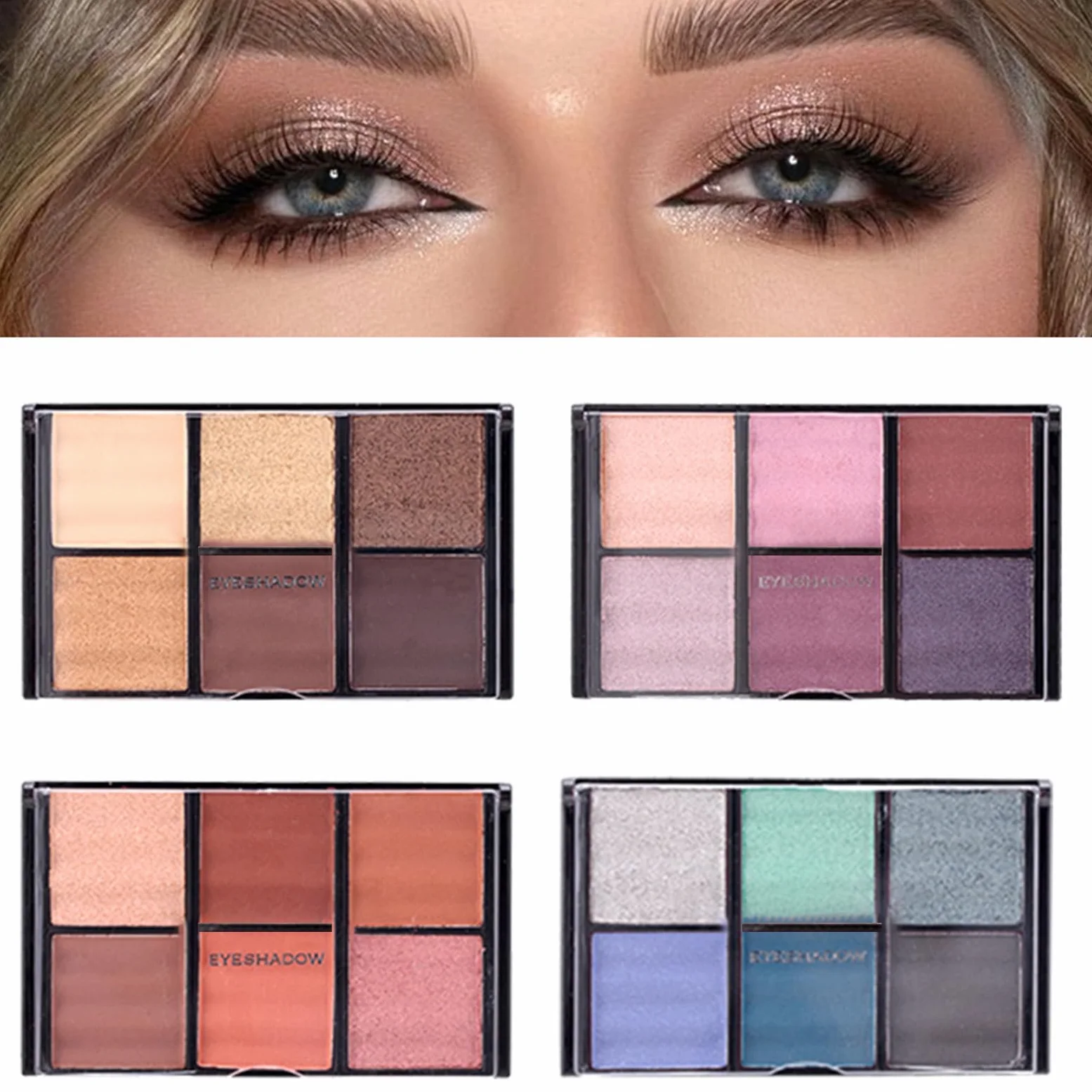 Kit per il trucco completo del viso, set per il trucco per principianti | Kit per principianti con custodia, Ombretto, fard, per sopracciglia, rossetto, smalto, pennello per sopracciglia per