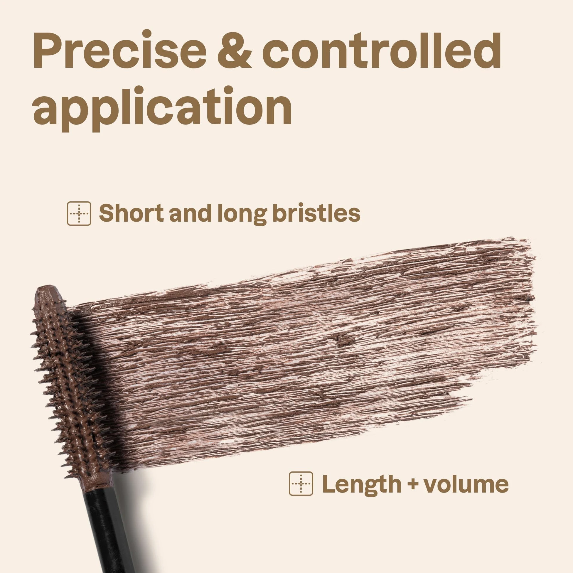 ATTITUDE Oceanly Serum Infused Mascara, EWG Verified, Eye Ciglia Siero, Lunghezza + Volume, Vegano Bellezza e Trucco, Marrone, 7 g
