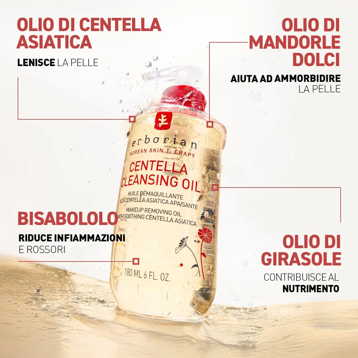 Erborian Struccante Centella Asiatica Viso Delicato Rimuove Trucco Nutre