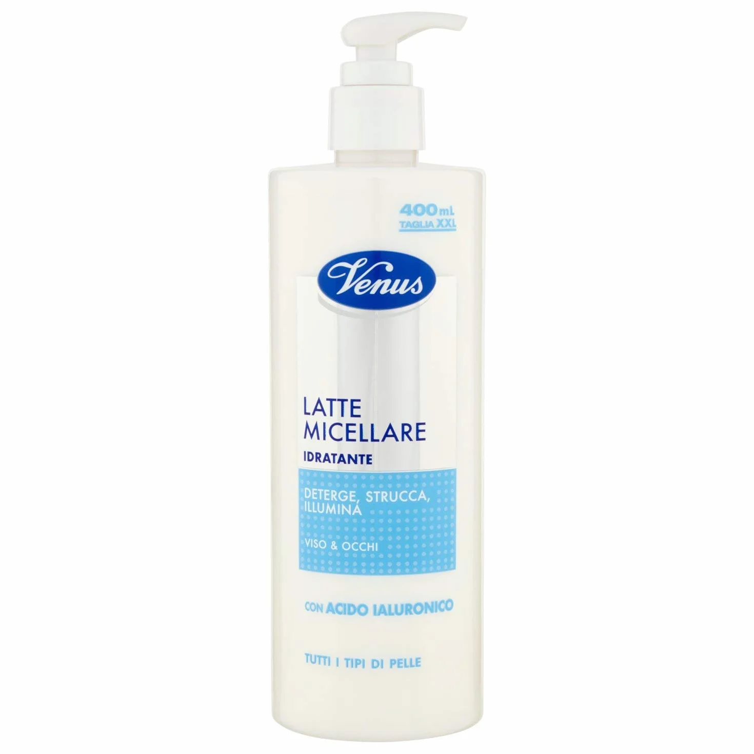 Venus Latte Micellare Idratante con Acido Ialuronico 400 ml