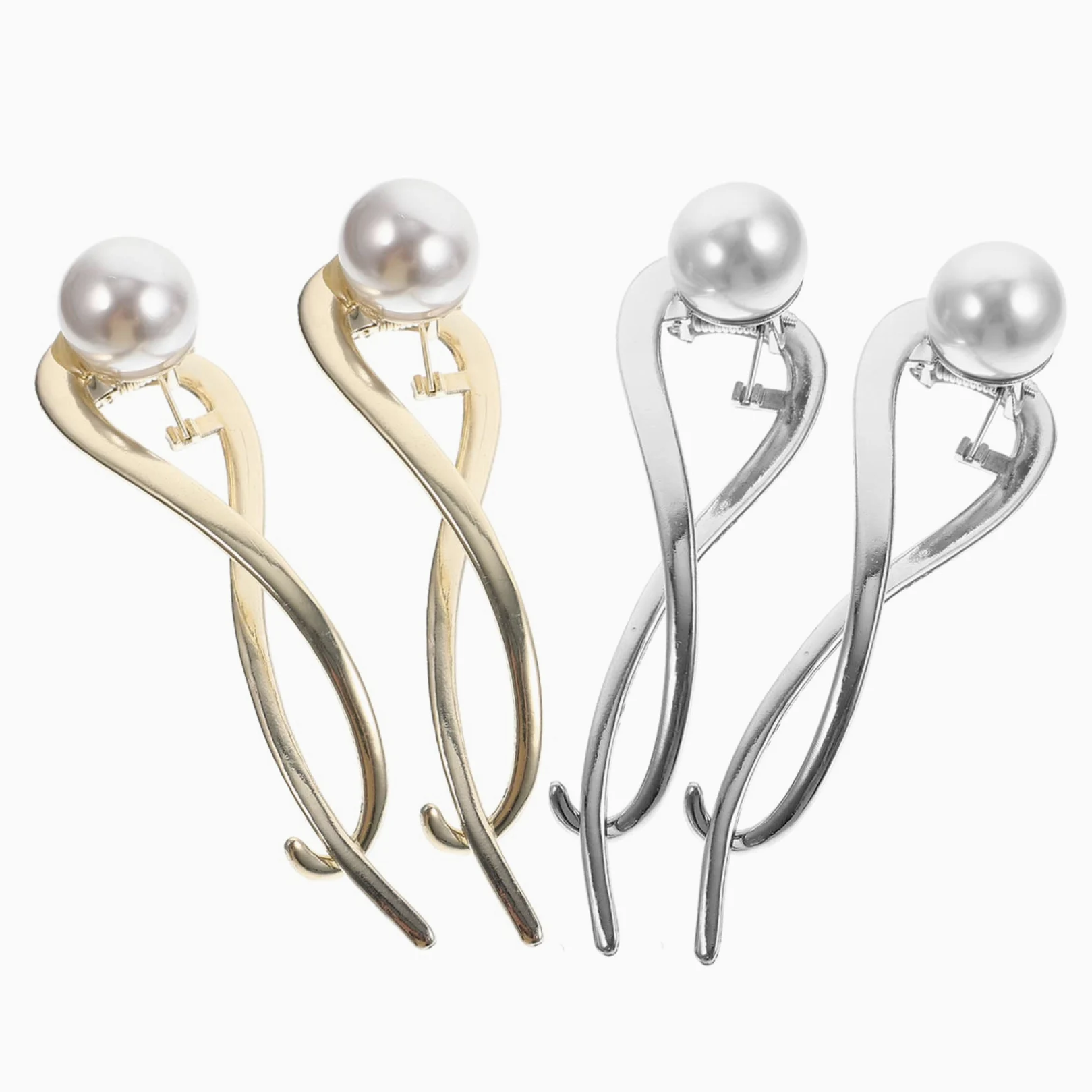 16 Pz fermaglio per con perle mollette per da donna forcina per decorativa hair clip hair pin fermagli per delicati copricapo delle ragazze Metallo