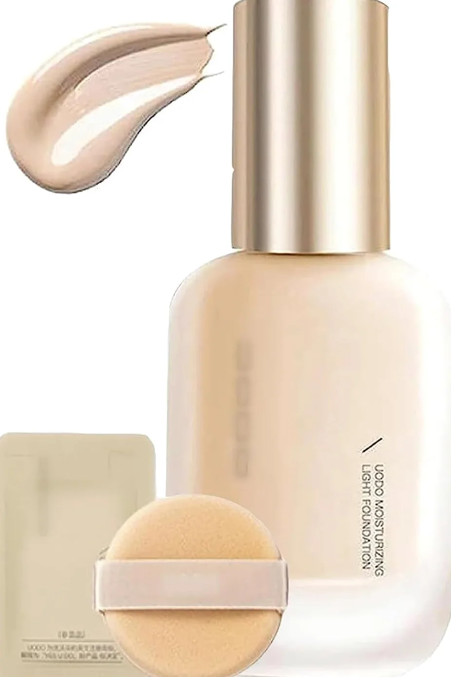 Fondotinta idratante leggero e a lunga tenuta UO-DO - Idratante, waterproof, finish mat per tutti i tipi di pelle (C01 Naturale, Idratazione)