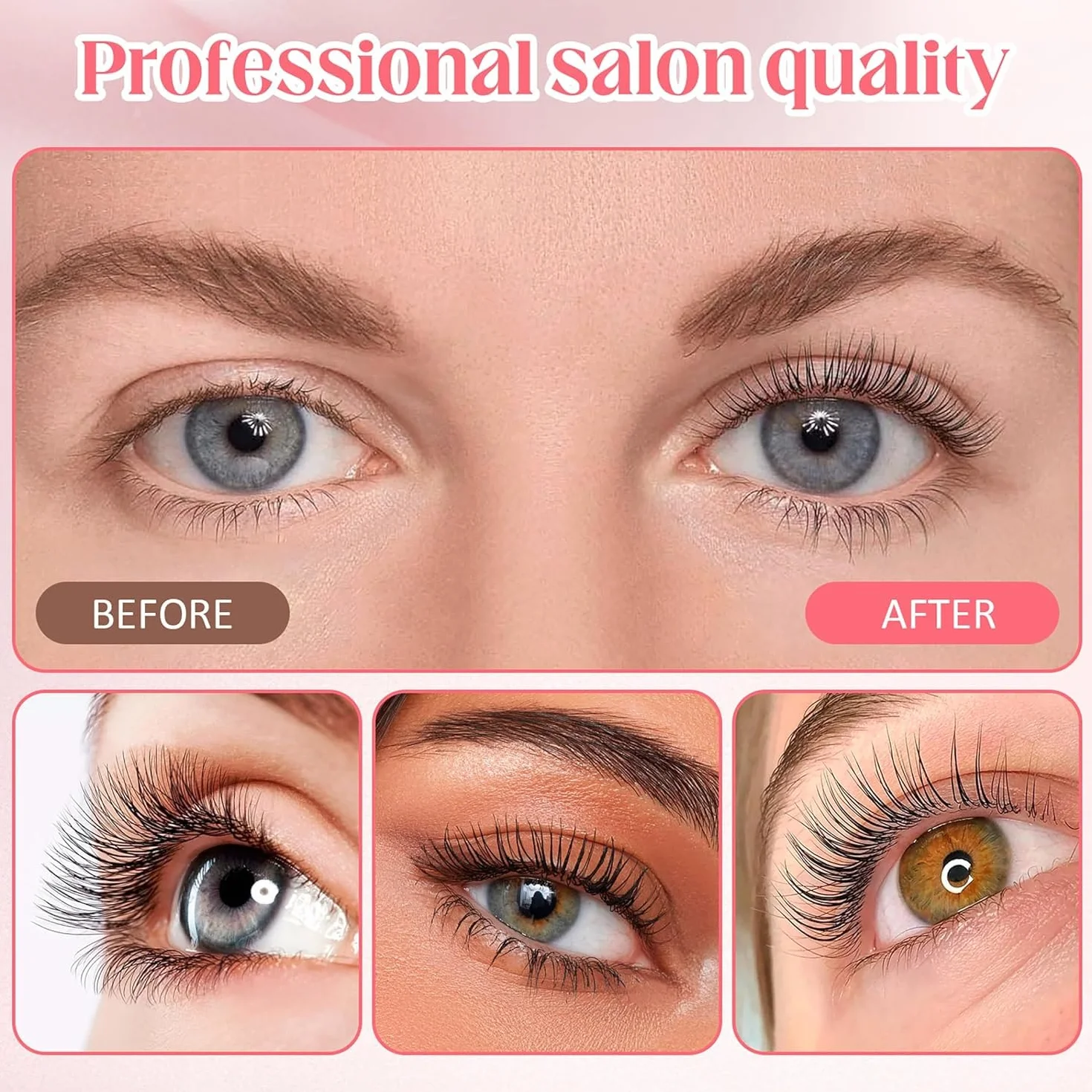 Professionale Lash Lift Kit, Permanente per Ciglia Lifting Set, 6-8 Settimane