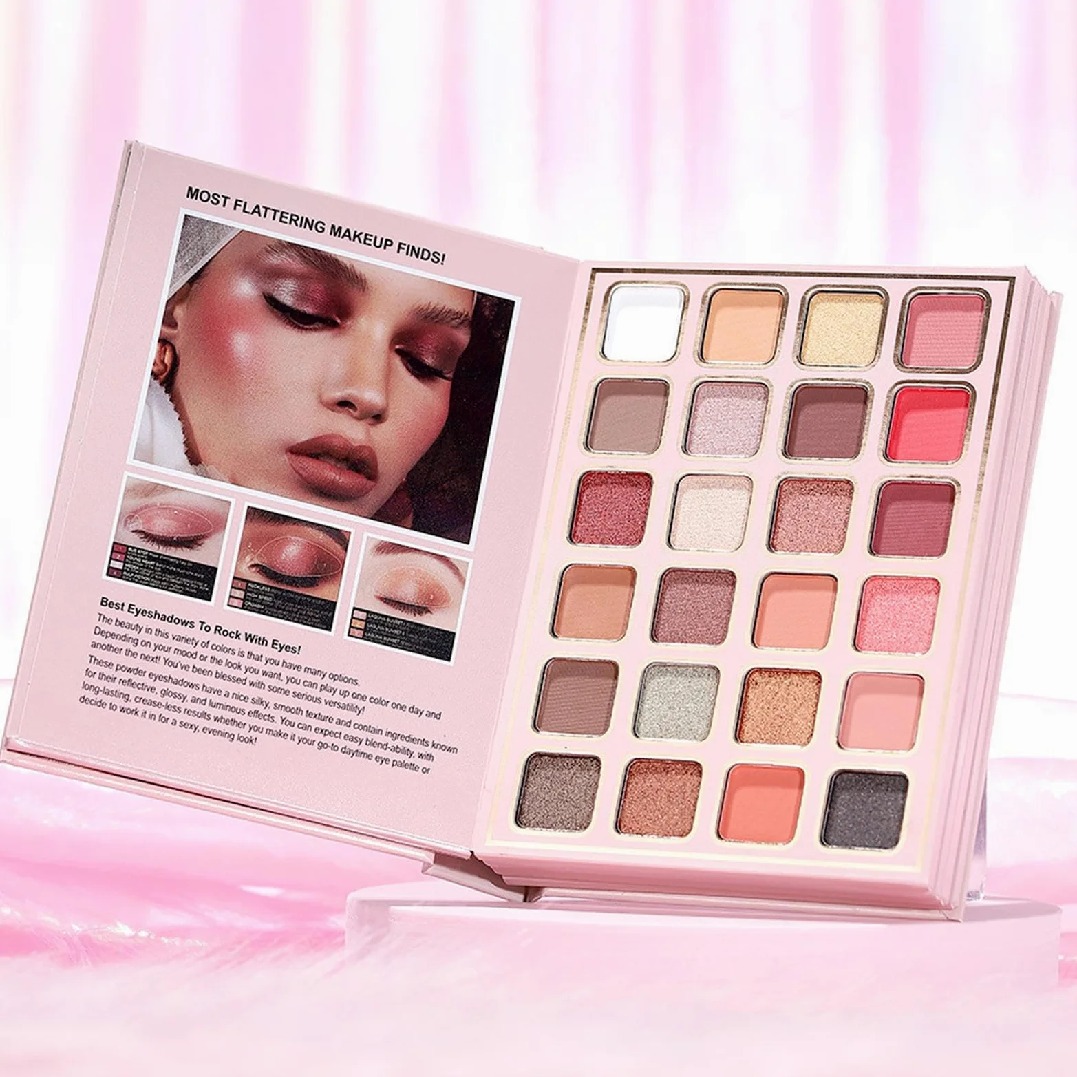 Palette Trucco a Libro Trucco Viso | Blush Naturale Per Donne Studentesse Viaggiatrici Professioniste Sposate Trucco Quotidiano Feste Matrimonio Viaggio