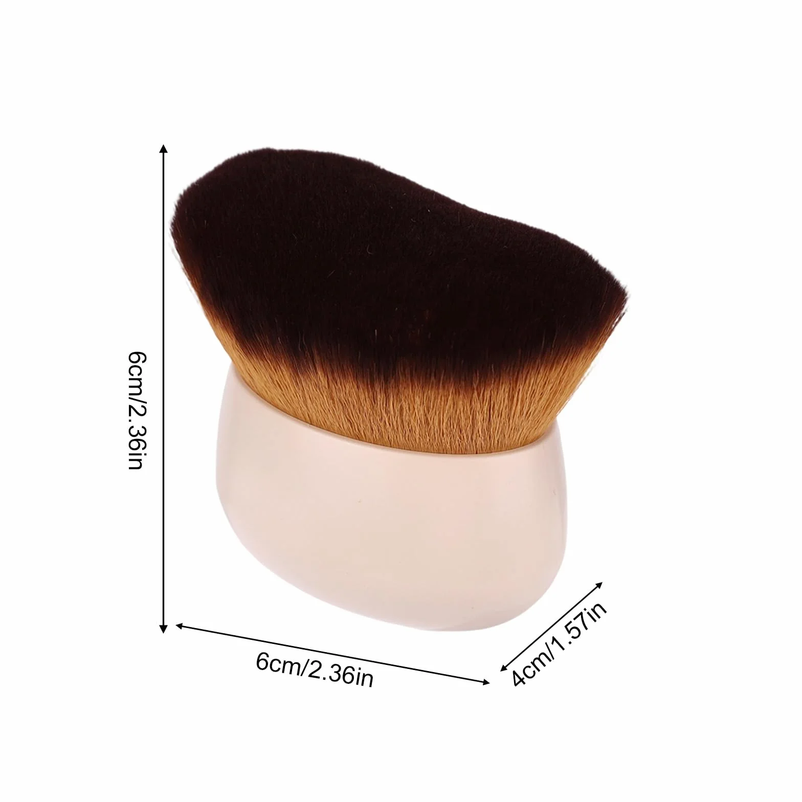 NQEUEPN Pennello Autoabbronzante Corpo, Pennello Trucco per Fondotinta in Polvere Abbronzante e Abbronzatura Spray Applicatore Autoabbronzante per Viso e Gambe (Bianco)