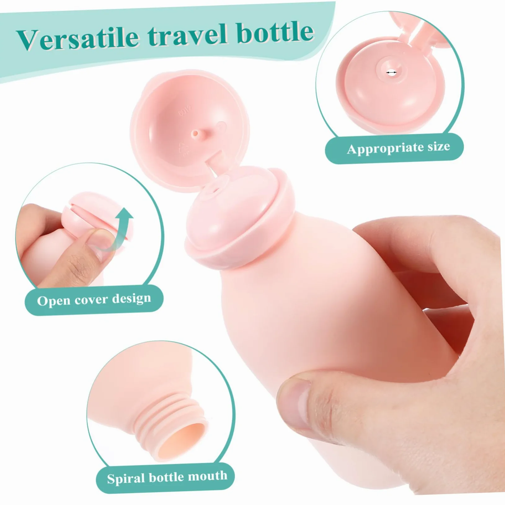 Beavorty 16 Pz Erogare Bottiglie Vuote Articoli Da Toeletta Da Viaggio Contenitori Da Viaggio Bottiglie Di Lozione Elementi Essenziali Del Viaggio Spremere Le Bottiglie Pe