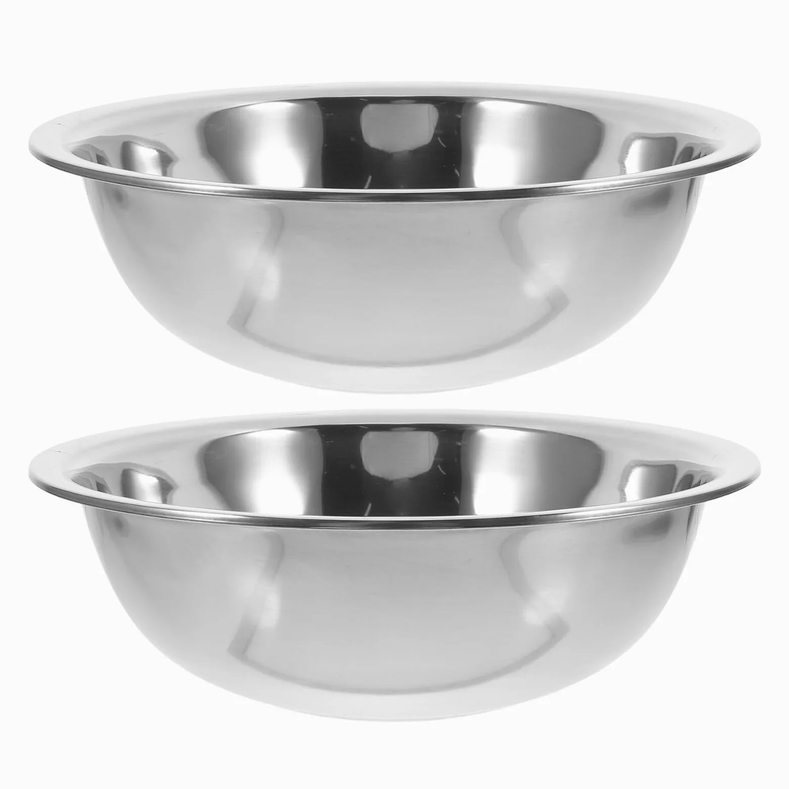 Homoyoyo Vaschetta per Pediluvio in Acciaio Inox 201 da 28 CM Set 2 Pezzi Multifunzionale Fondo Antiscivolo Contenitore per Lavare Piedi Bucato e Uso Domestico per Casa e Viaggio
