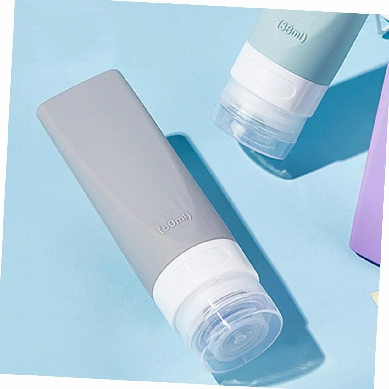 Didiseaon 9 Pz Bottiglia Portatile Bottiglie Da Viaggio Ricaricabili Contenitori Da Viaggio Per Articoli Da Toeletta Bottiglia Di Sapone Da Viaggio Contenitore Per Lozioni Gel Di Silice