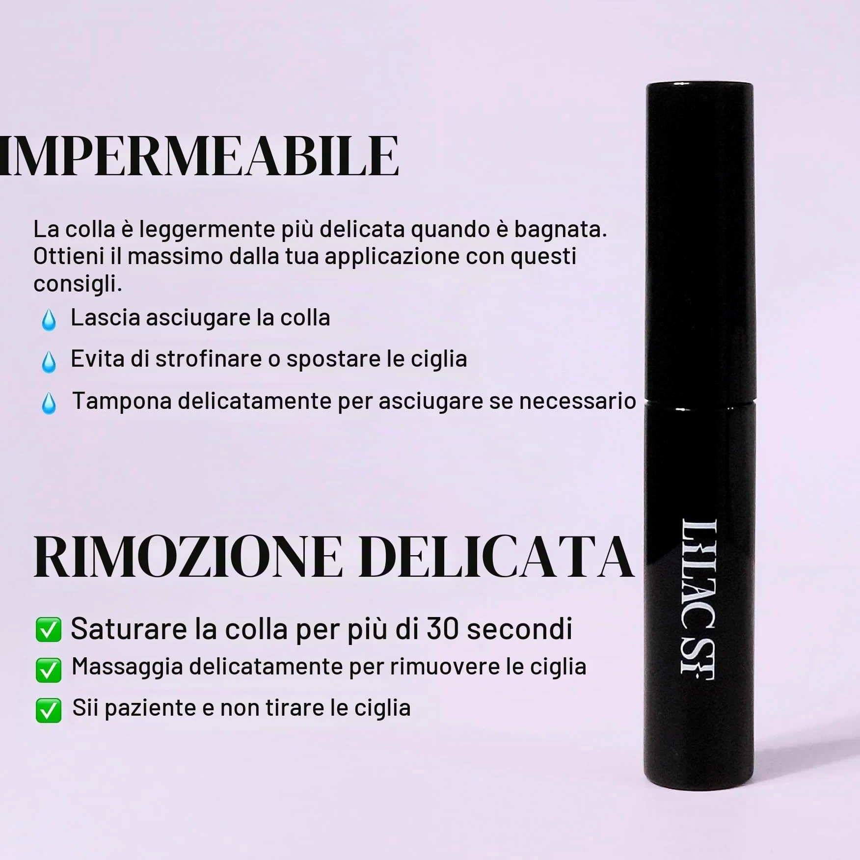 Lilac St. Lilac Pro Colla per ciglia appositamente formulata per l'applicazione delle ciglia, per l'uso con tutti gli stili di ciglia viola