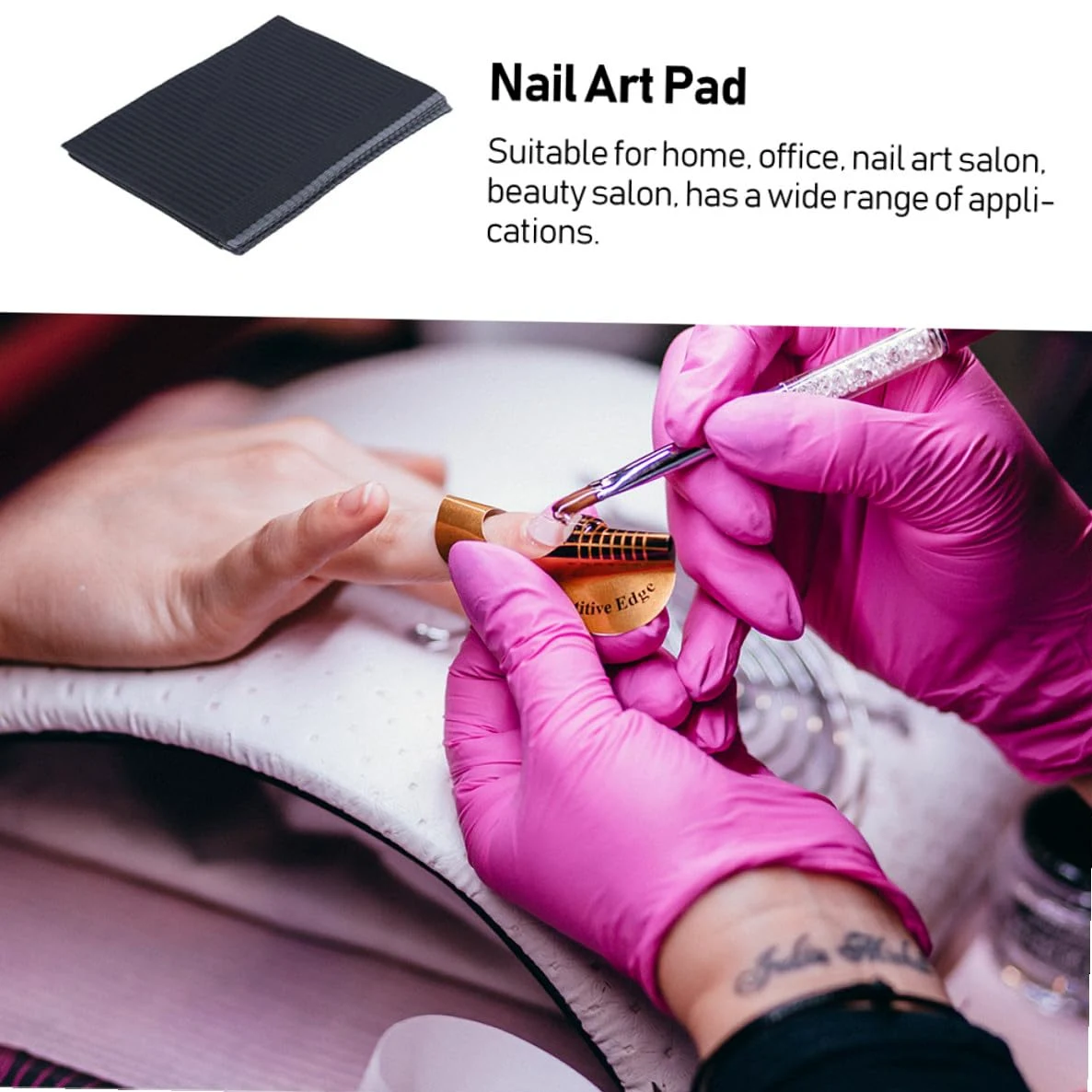 125 pezzi Tovaglietta Manicure Assorbente Monouso Polpa Tappetino per Nail Art e Pratica Unghie per Saloni e Uso Domestico