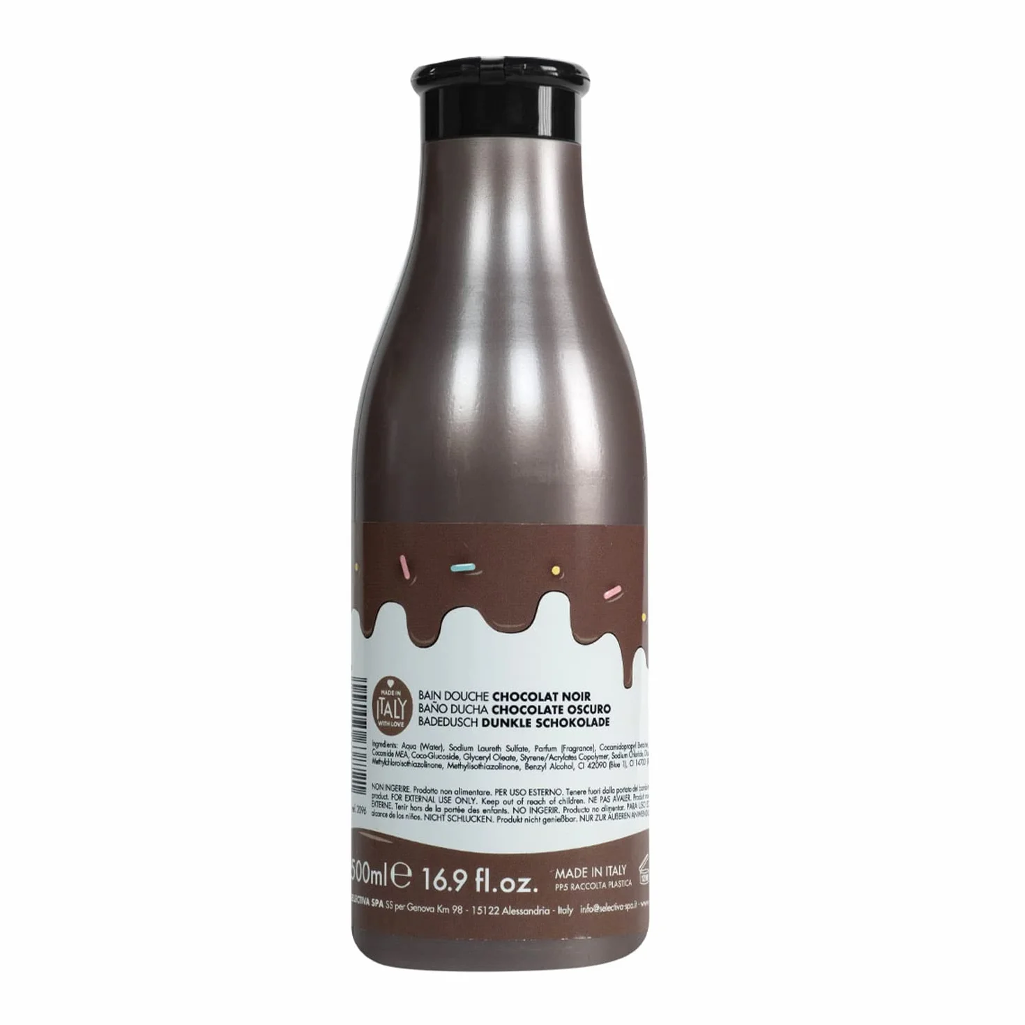 Aquolina Bagno Doccia CIOCCOLATO FONDENTE. Bagnoschiuma leggero e di veloce assorbimento - 500 ml
