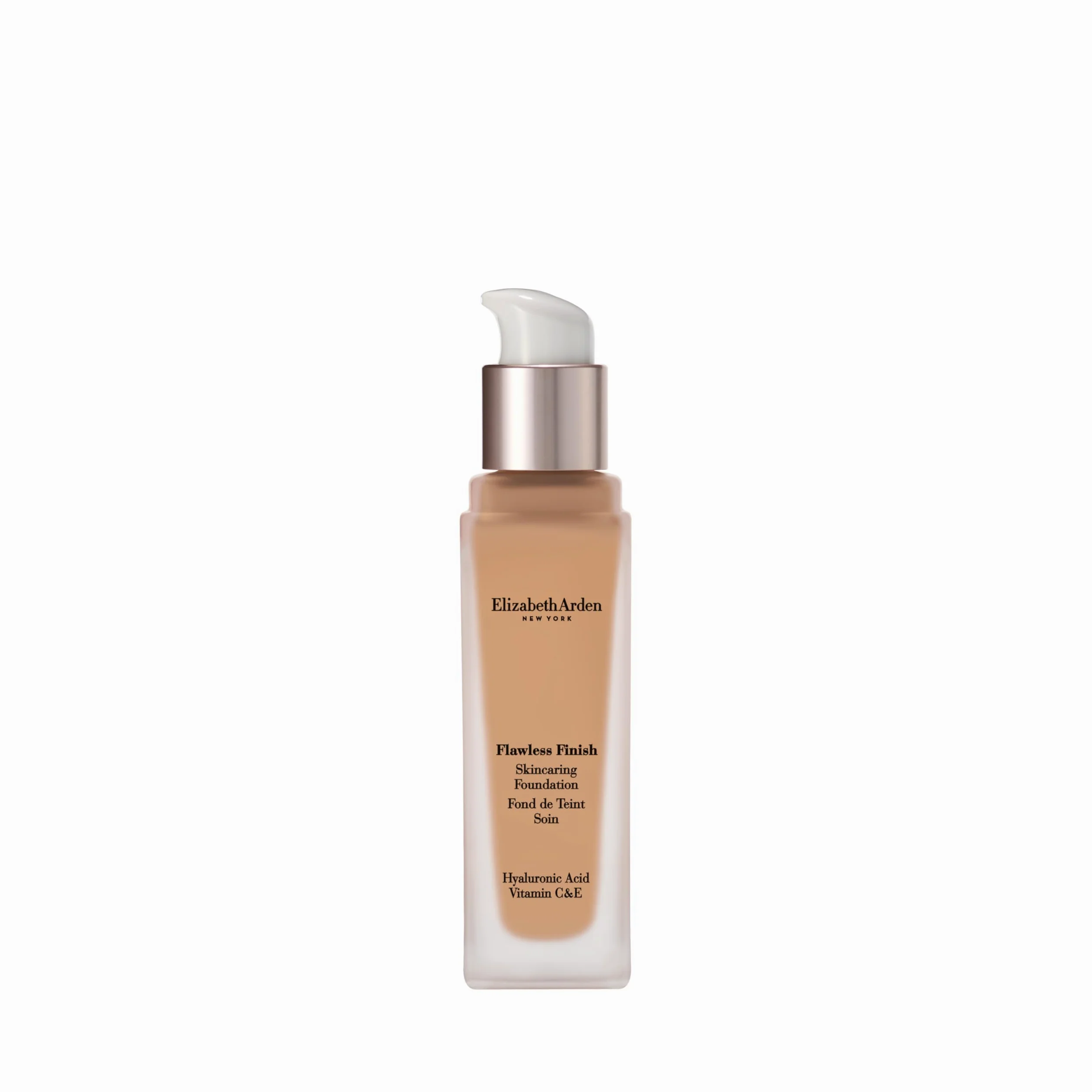 Elizabeth Arden - Fondotinta Flawless Finish con Acido Ialuronico, Vitamina C e E, Trucco Liquido a Lunga Durata Senza Profumo, 300N, per Pelle Media con Sottotoni Neutri, 30ml